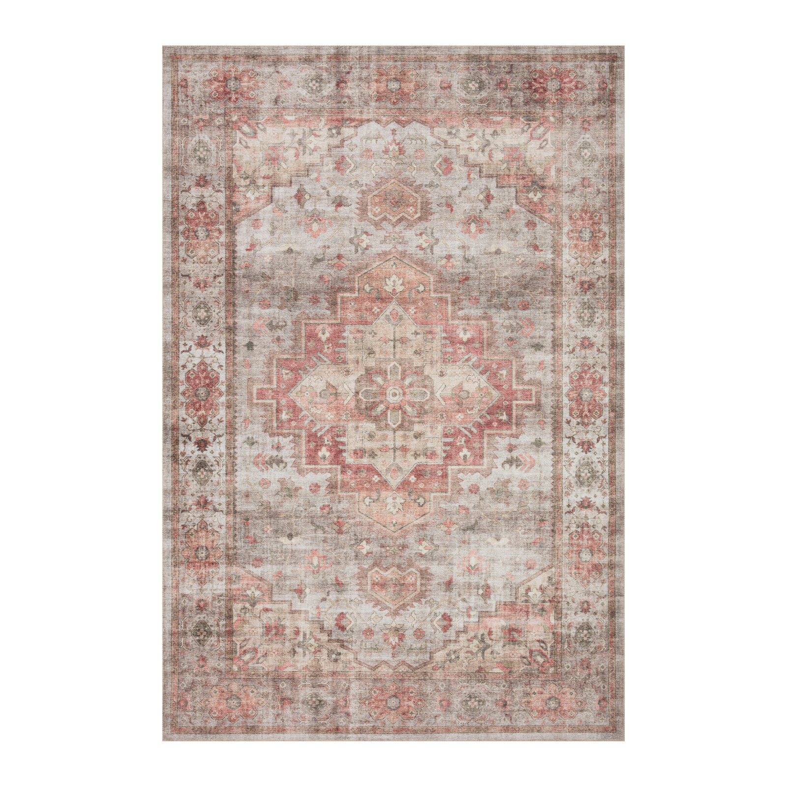 Loloi Heidi Dove / Spice Rug 1-RUGS-patterned Loloi 18" x 18" sample