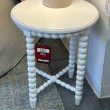 FLOOR MODEL - Chloe Round End Table - White