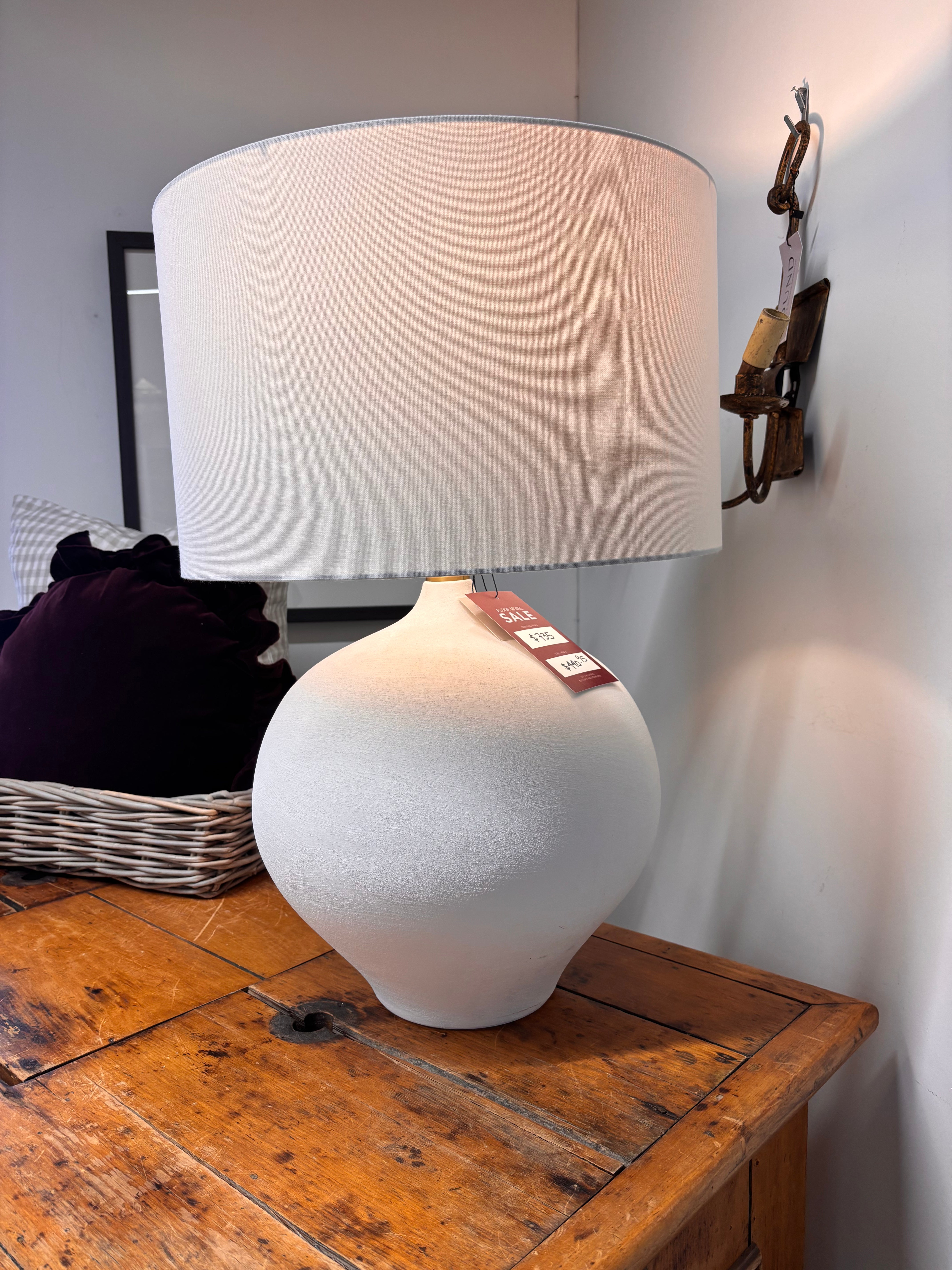 FLOOR MODEL - Arlo Ceramic Table Lamp LIGHTING - in store Regina Andrew