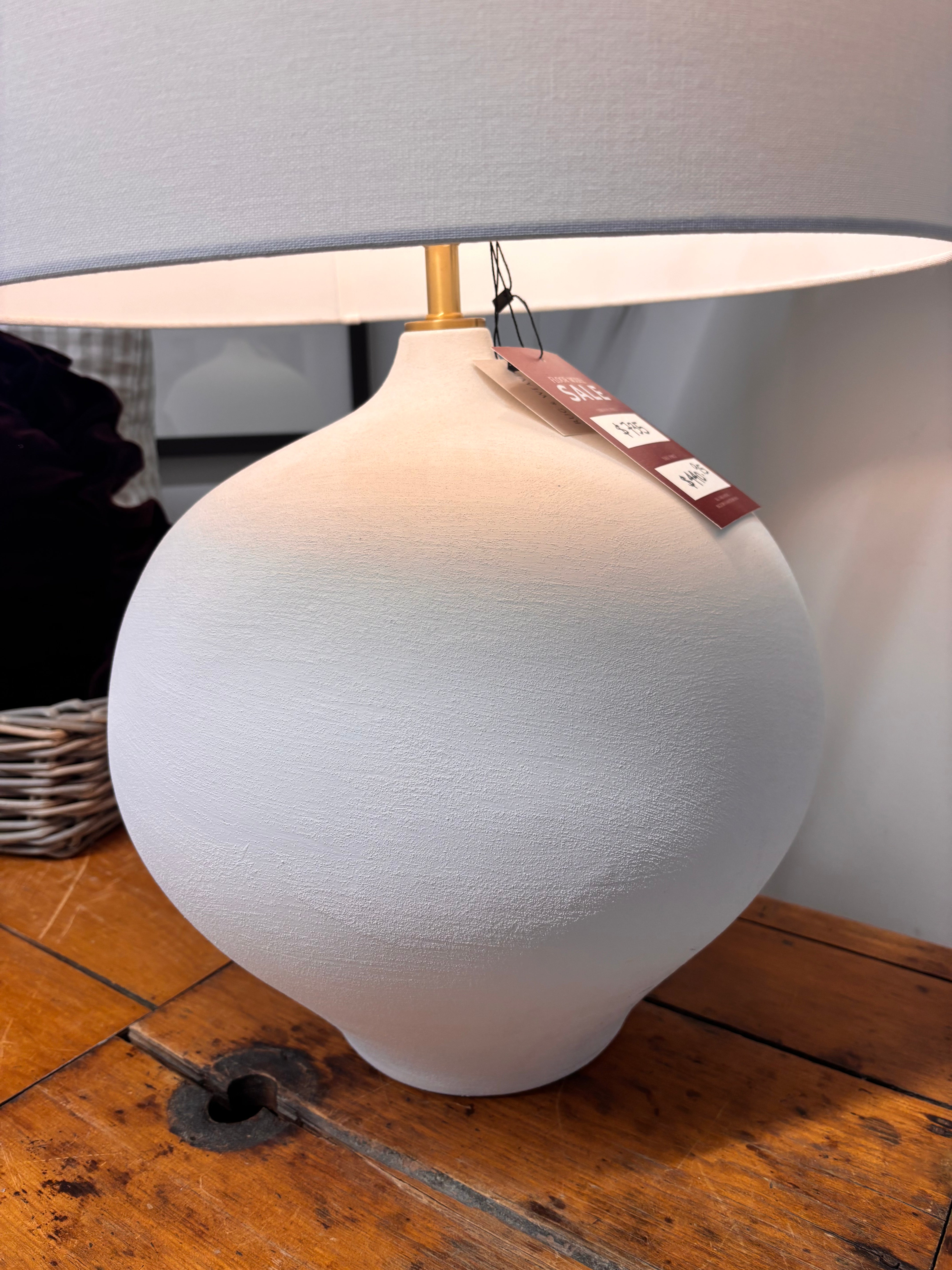 FLOOR MODEL - Arlo Ceramic Table Lamp LIGHTING - in store Regina Andrew