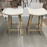 FLOOR MODEL - Unity Saddle Bar Stools - set of 2