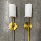 FLOOR MODEL - Olivia Wall Sconces - Aged Brass - set of 2