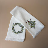 Holiday Waffle Hand Towel