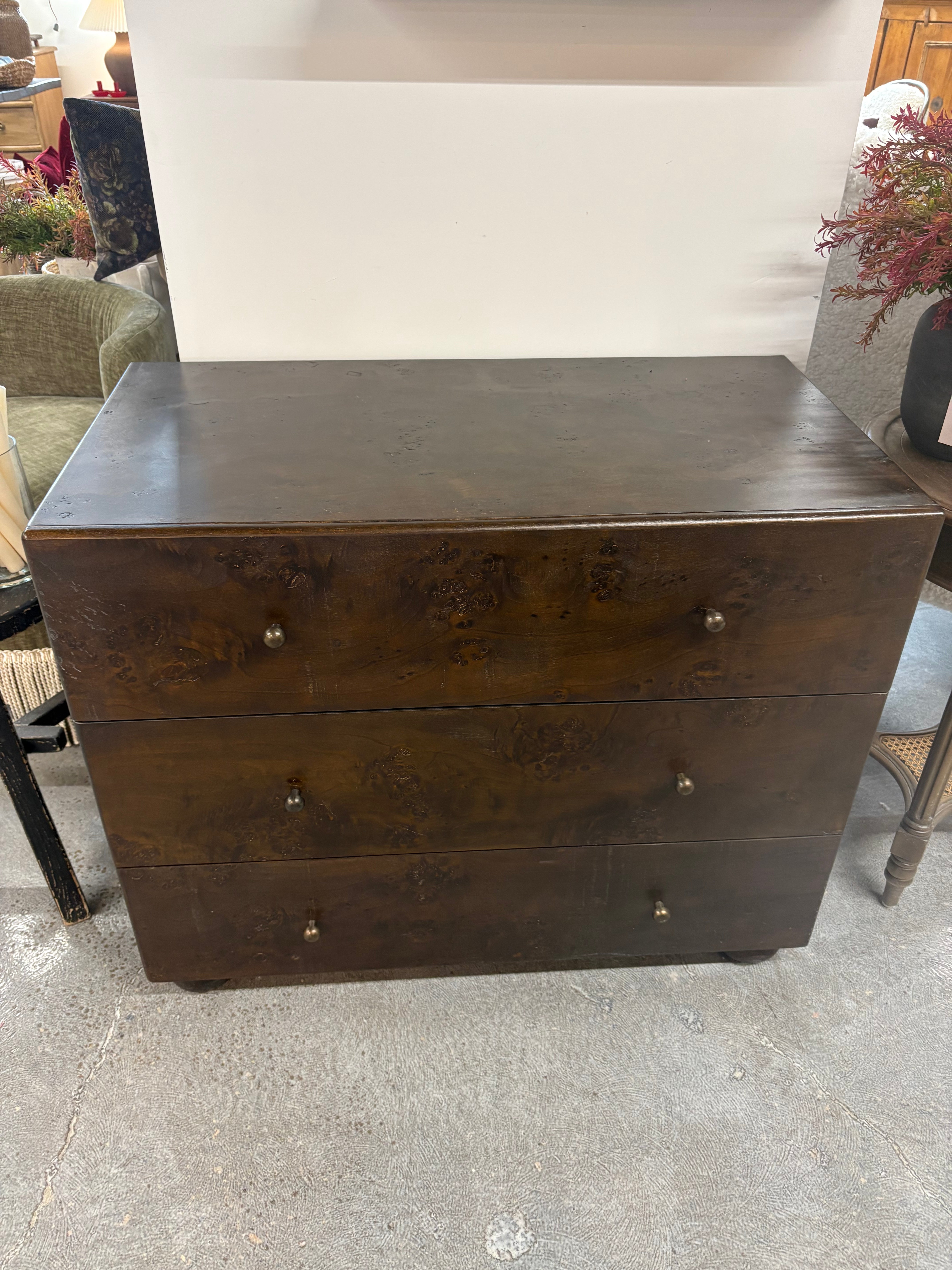 FLOOR MODEL - Yen 3 Drawer Nightstand FURNITURE - floor model Moe's Furniture