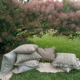 Olivia Block Print Pillow Cover 1 - PILLOWS - Block print - neutral ORNA HOUSE