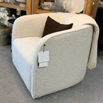 FLOOR MODEL - Ayva Cream Chair FURNITURE - floor model Style In Form