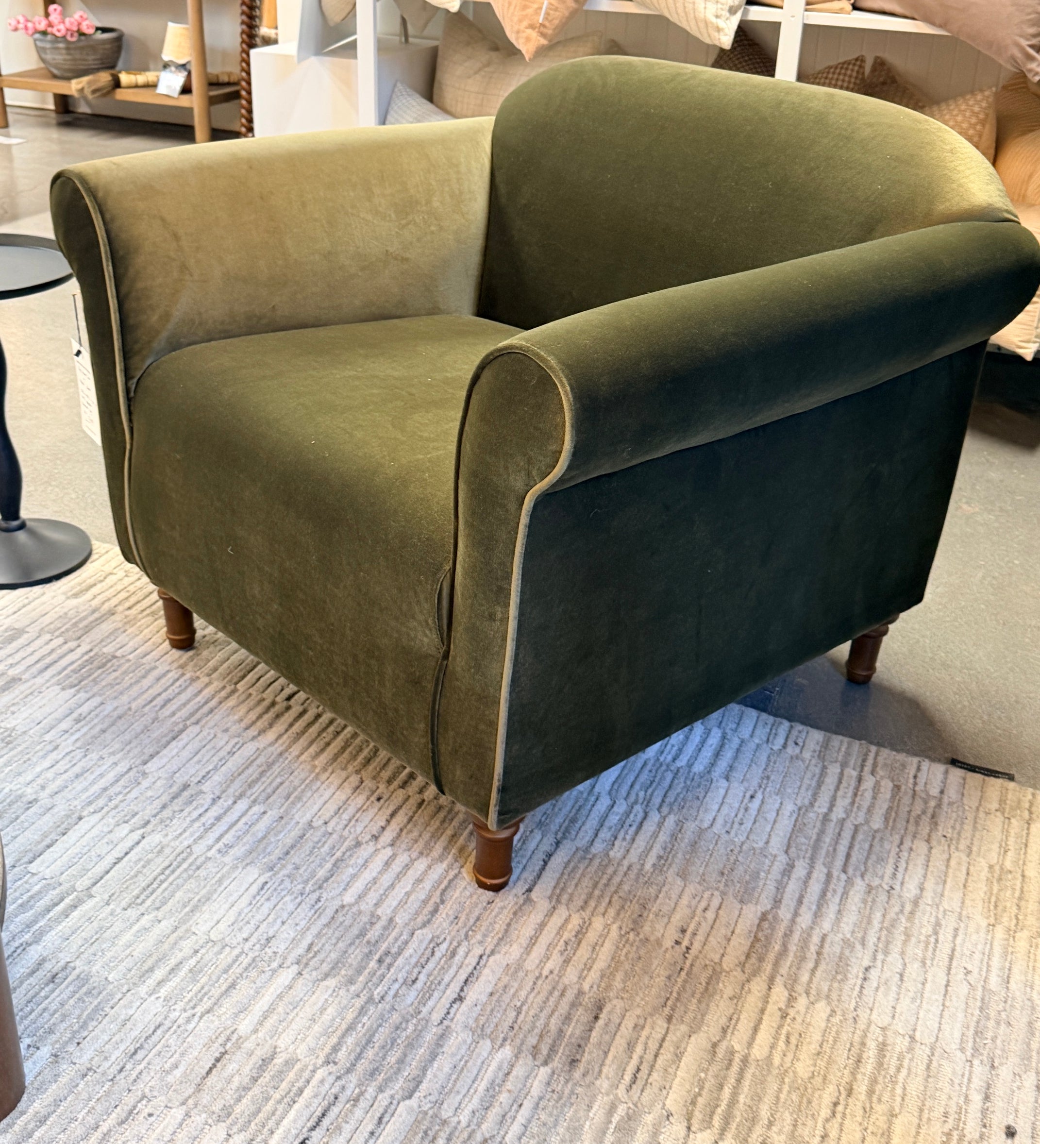 Rye Accent Chair - Mohair Green – view 2