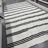 FLOOR MODEL - Vintage Turkish Stripe Hemp Rug - 5'9" x 11'
