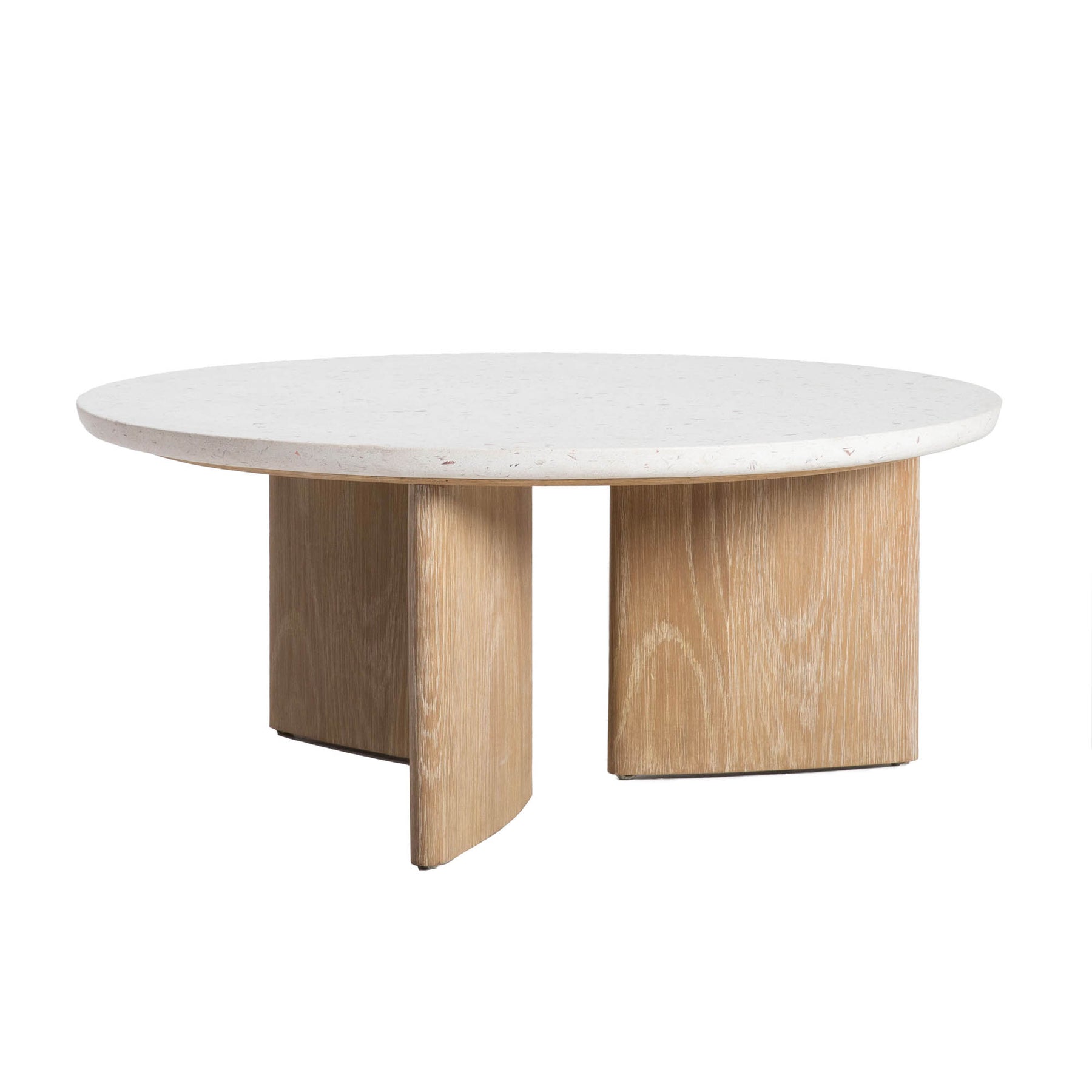 Inness Coffee Table - Seashell 4 - b - FURNITURE - coffee table - round LH IMPORTS
