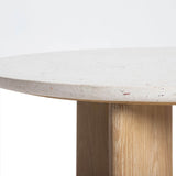 Inness Coffee Table - Seashell 4 - b - FURNITURE - coffee table - round LH IMPORTS