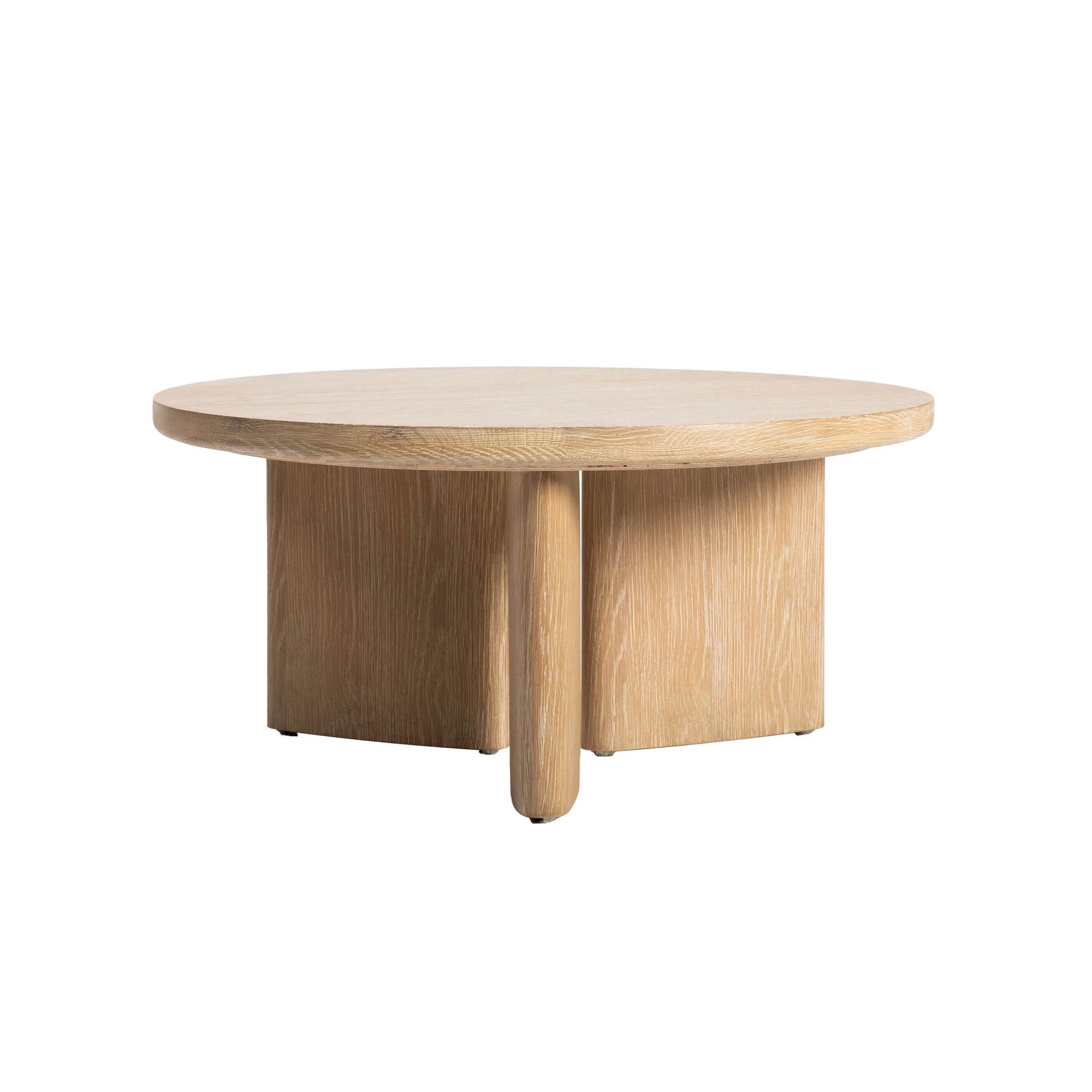 Inness Coffee Table - Wood 4 - b - FURNITURE - coffee table - round LH IMPORTS