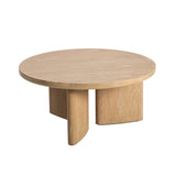Inness Coffee Table - Wood 4 - b - FURNITURE - coffee table - round LH IMPORTS