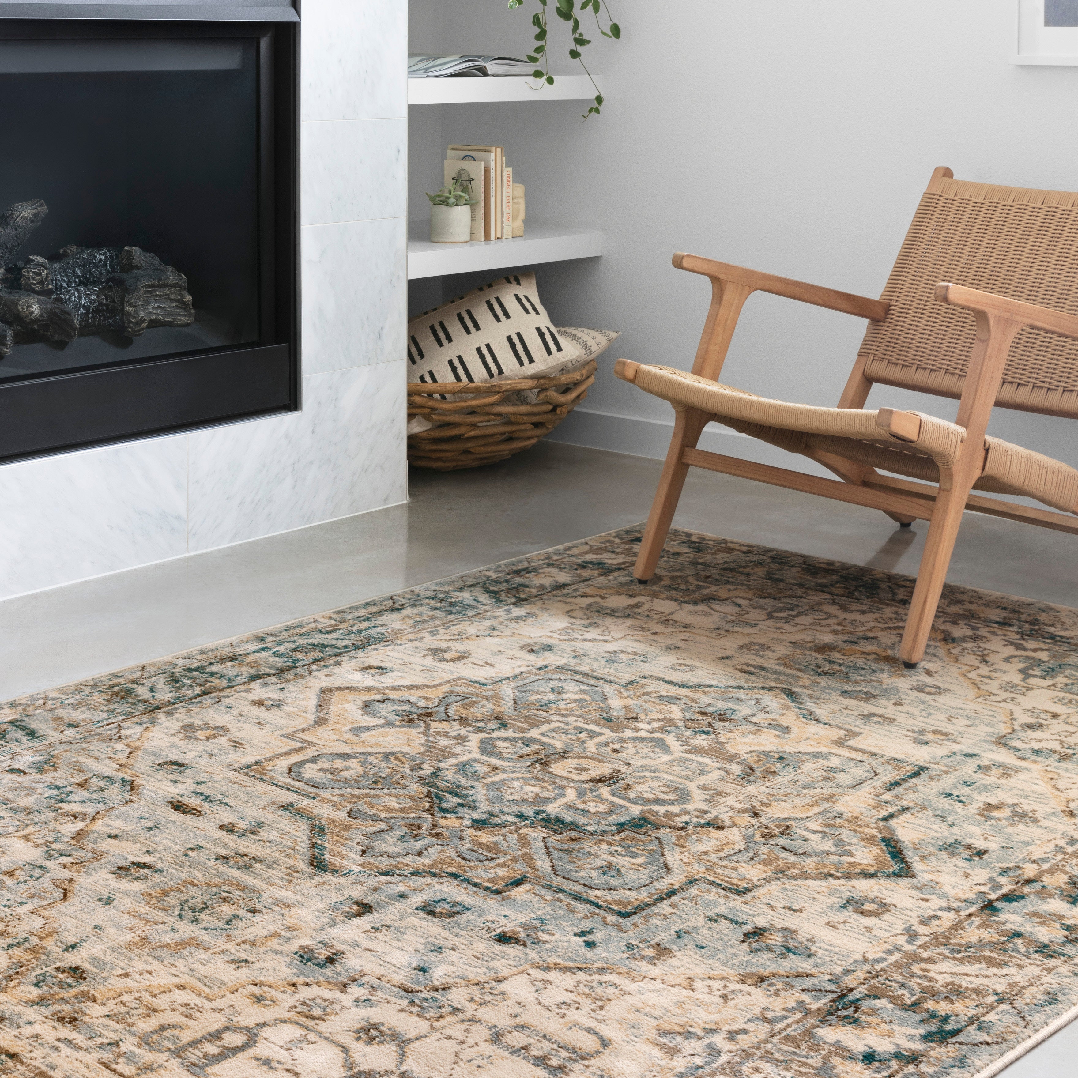 Loloi Isadora Oatmeal / Bark Rug RUGS - synthetic Loloi