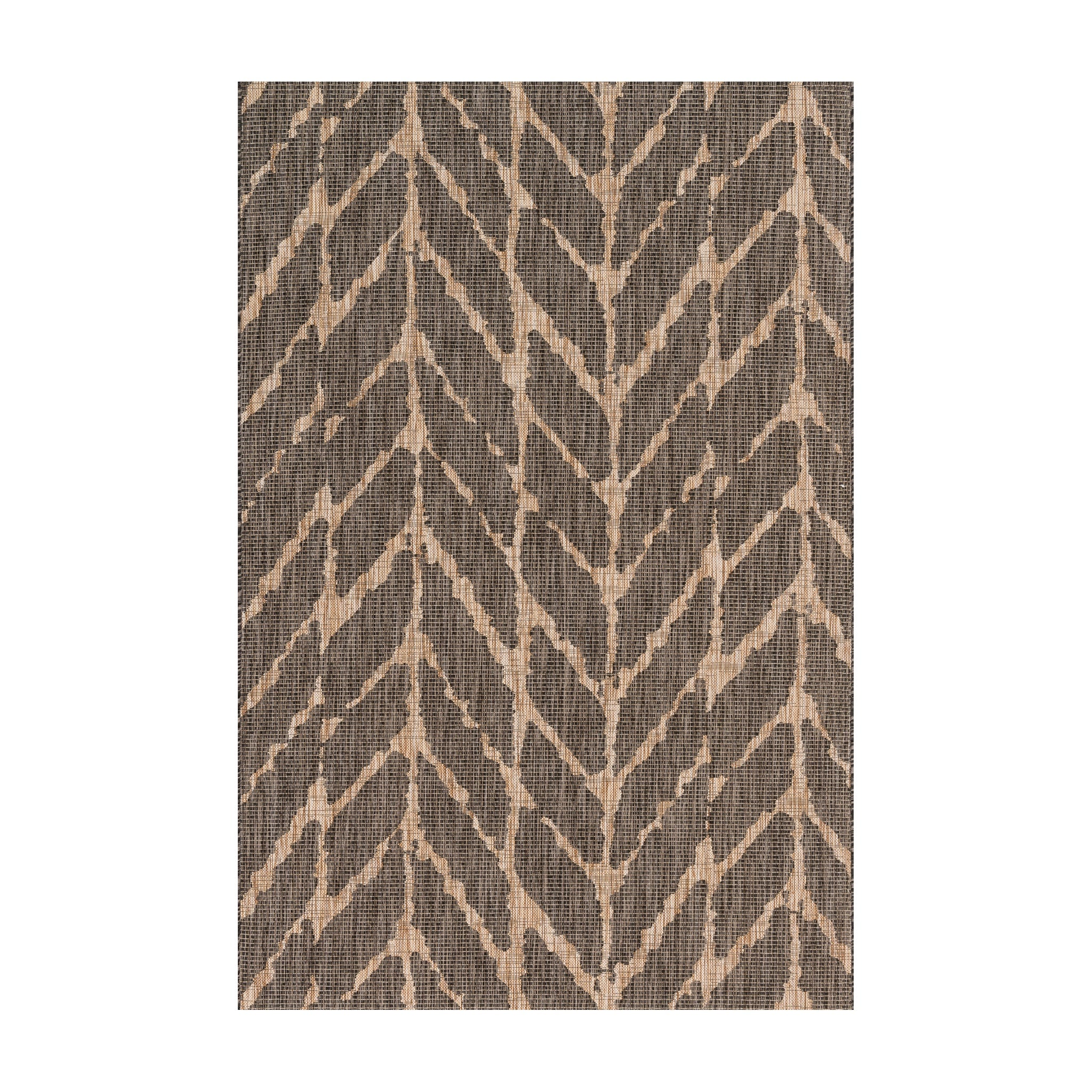 Loloi Isle Charcoal / Mocha Rug RUGS - synthetic Loloi 18" x 18"