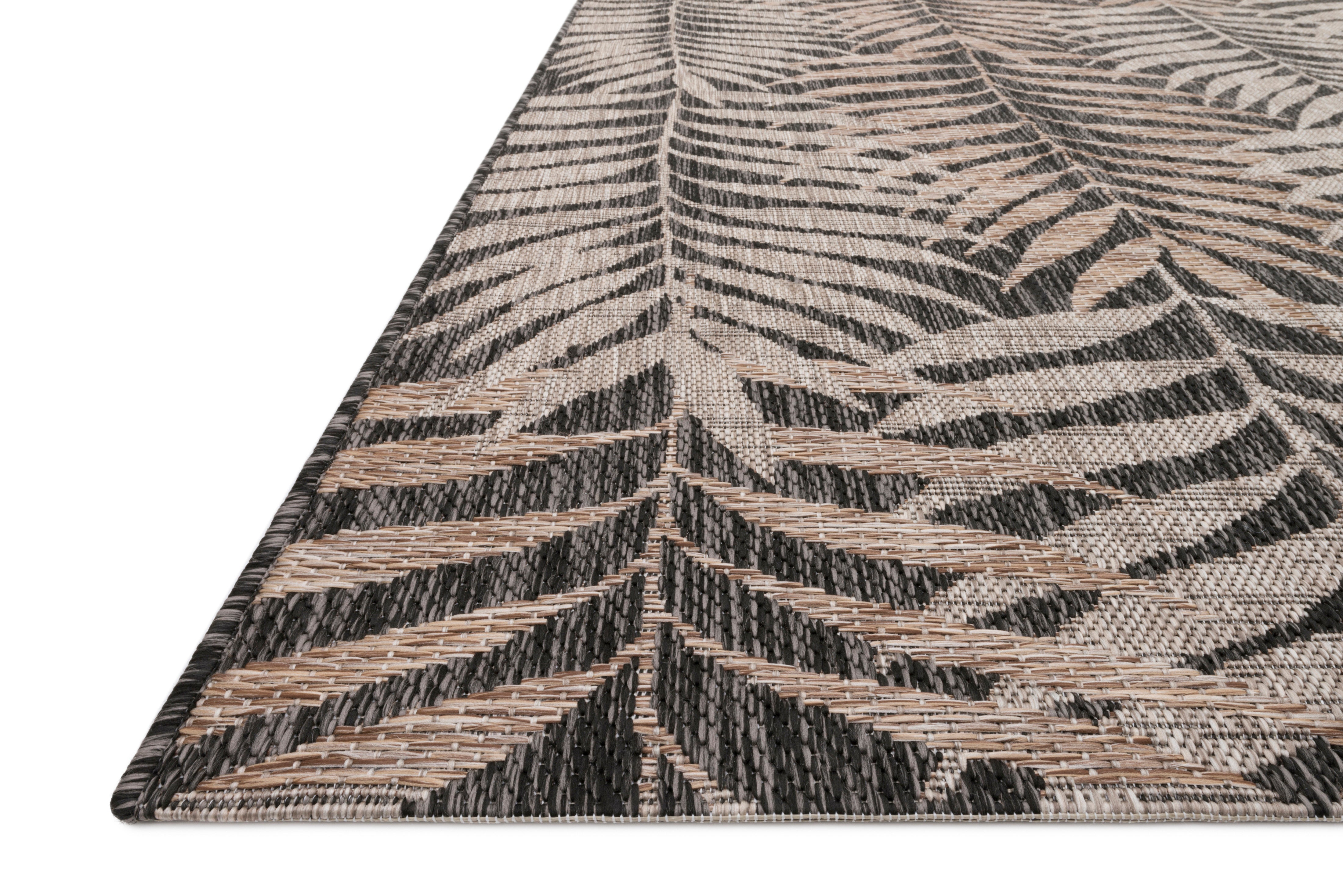 Loloi Isle Natural / Black Rug RUGS - synthetic Loloi
