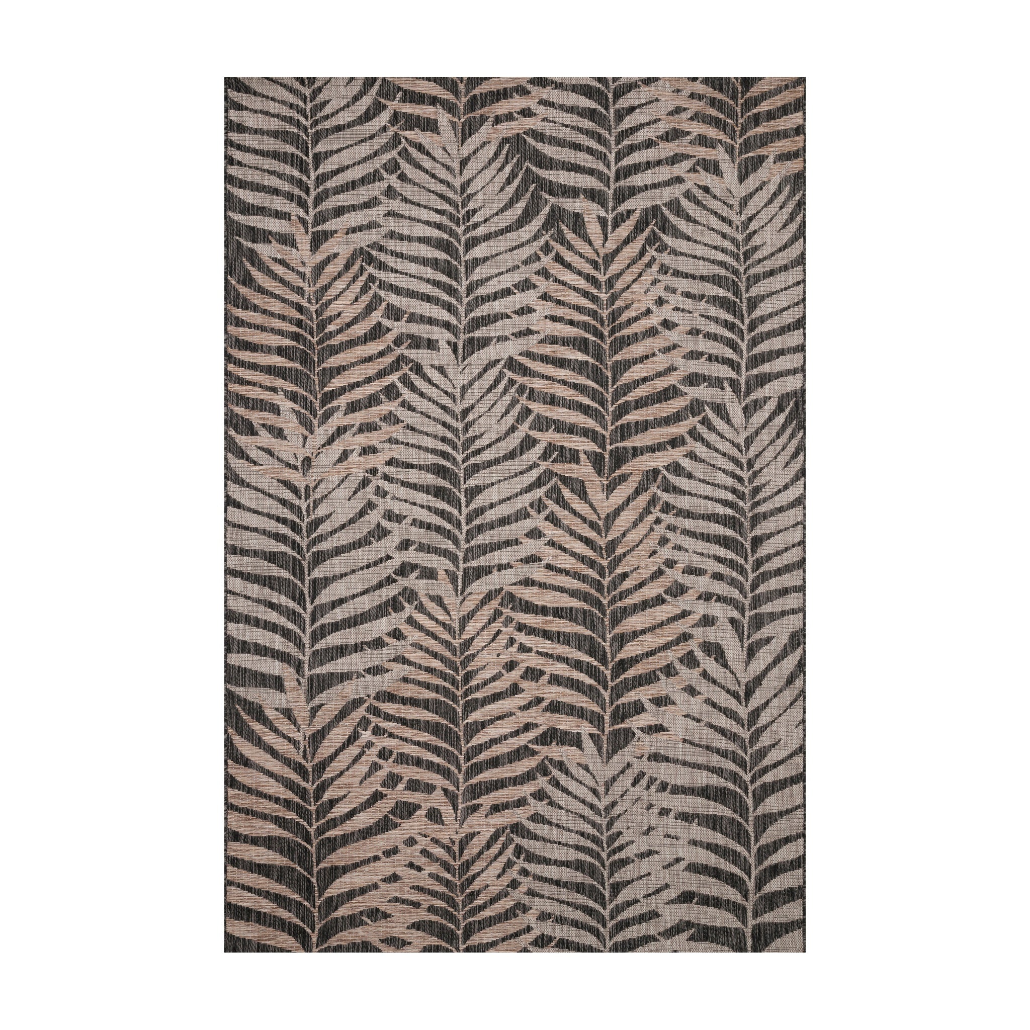 Loloi Isle Natural / Black Rug RUGS - synthetic Loloi 18" x 18"