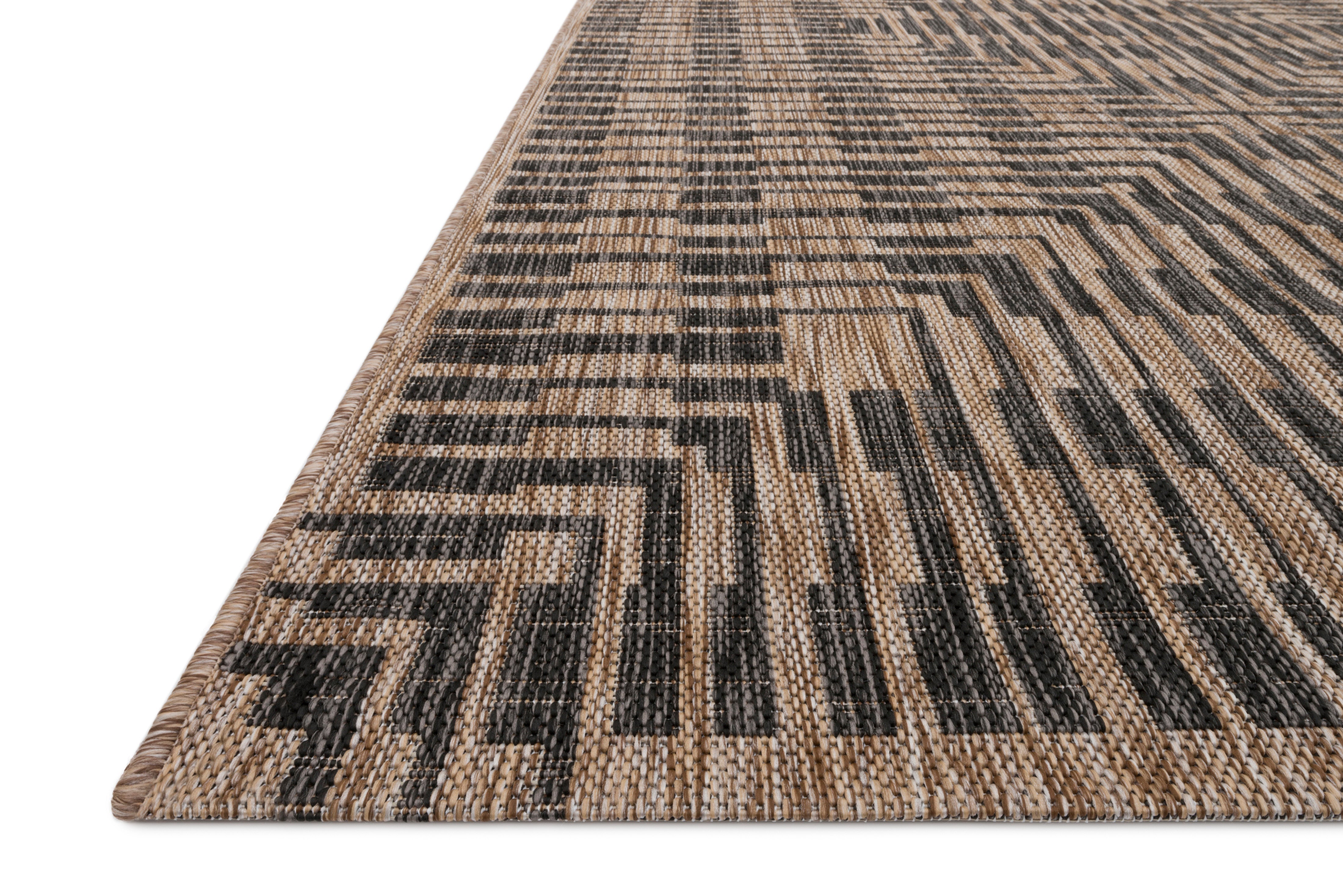 Loloi Isle Brown / Black Rug RUGS - synthetic Loloi