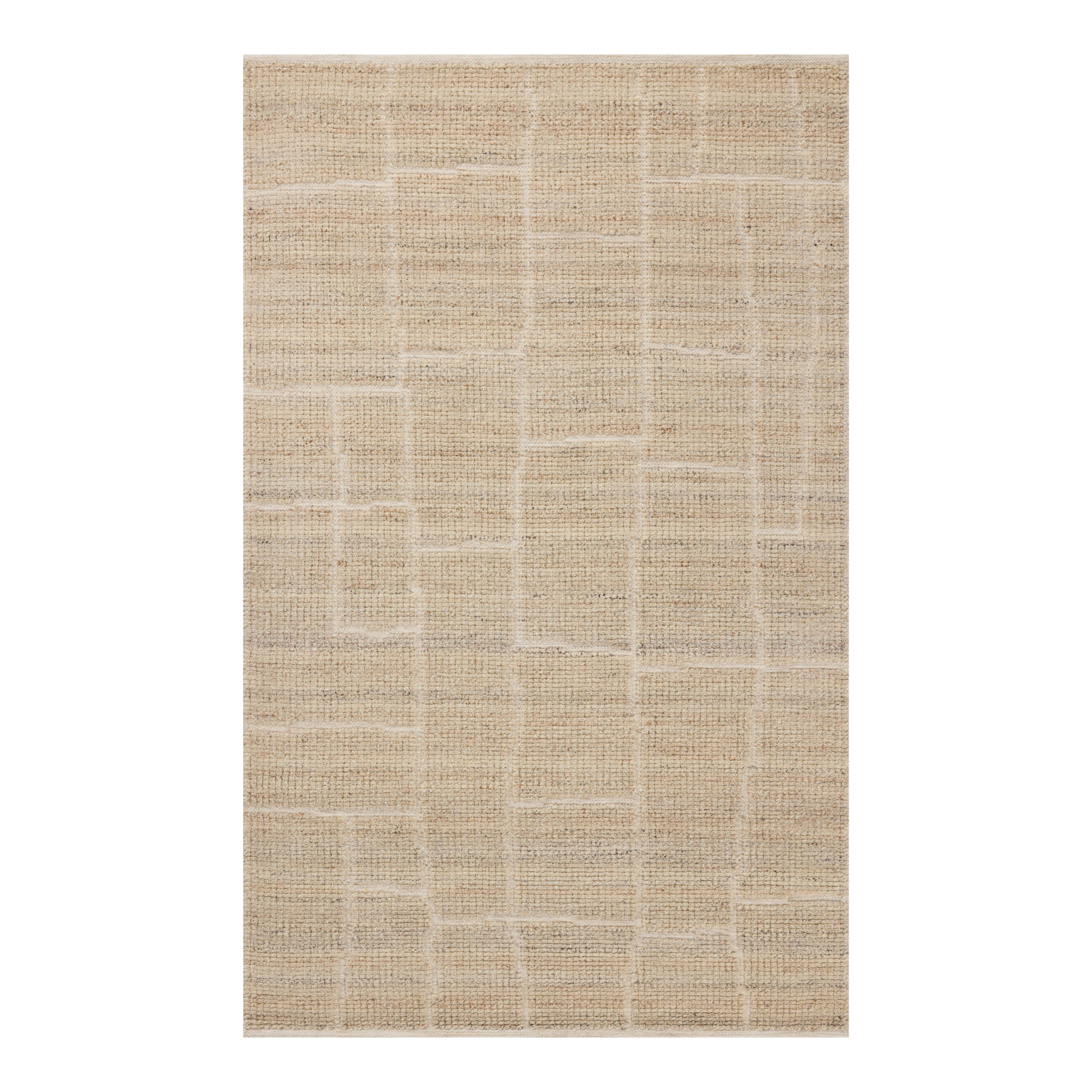 Loloi Asha Natural Rug, 18" x 18" Sample