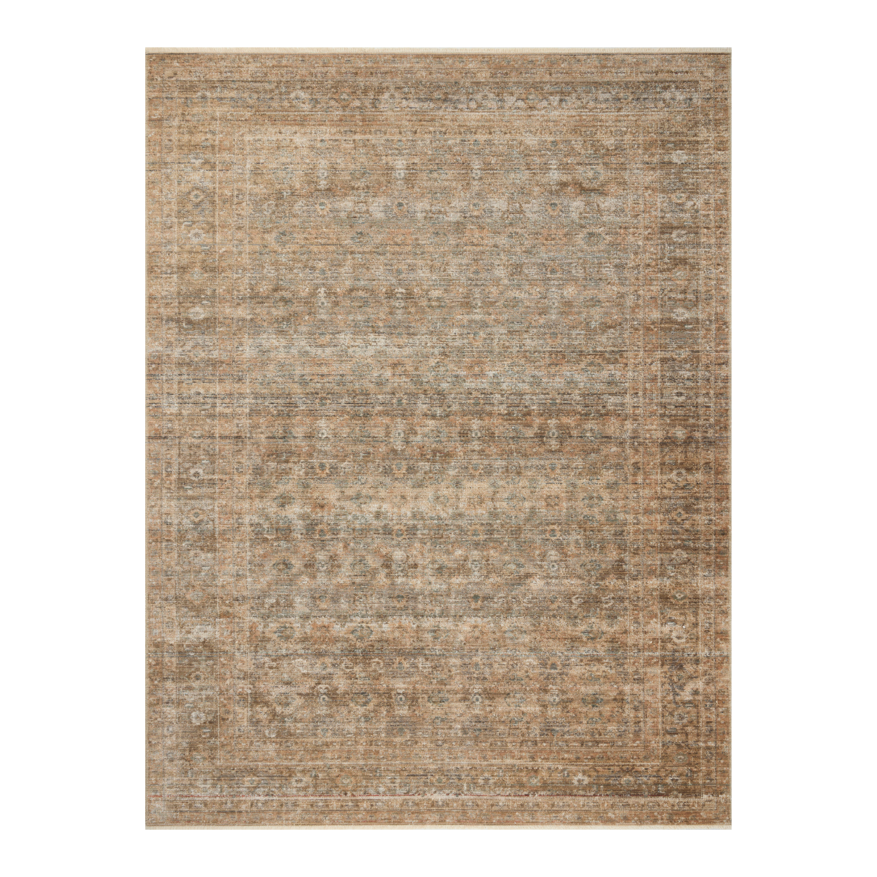 Amber Lewis x Loloi Molly Gold / Blue Rug, 18" x 18" Sample