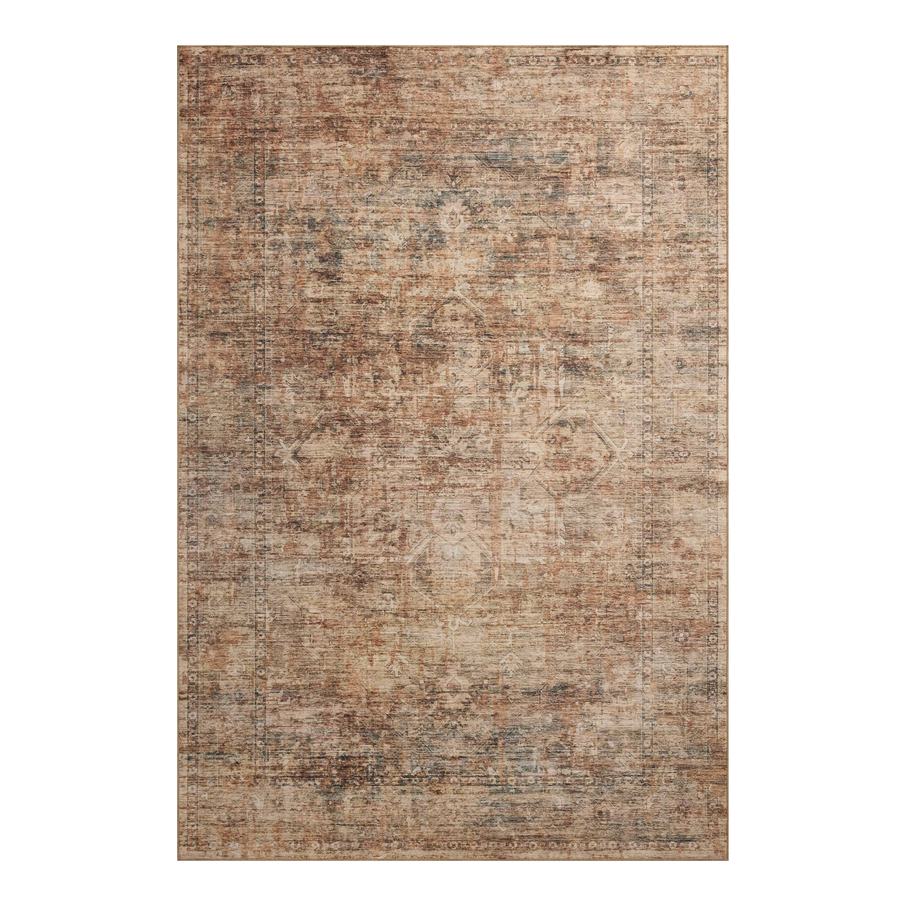 Loloi Anniston Clay / Charcoal Washable Rug
