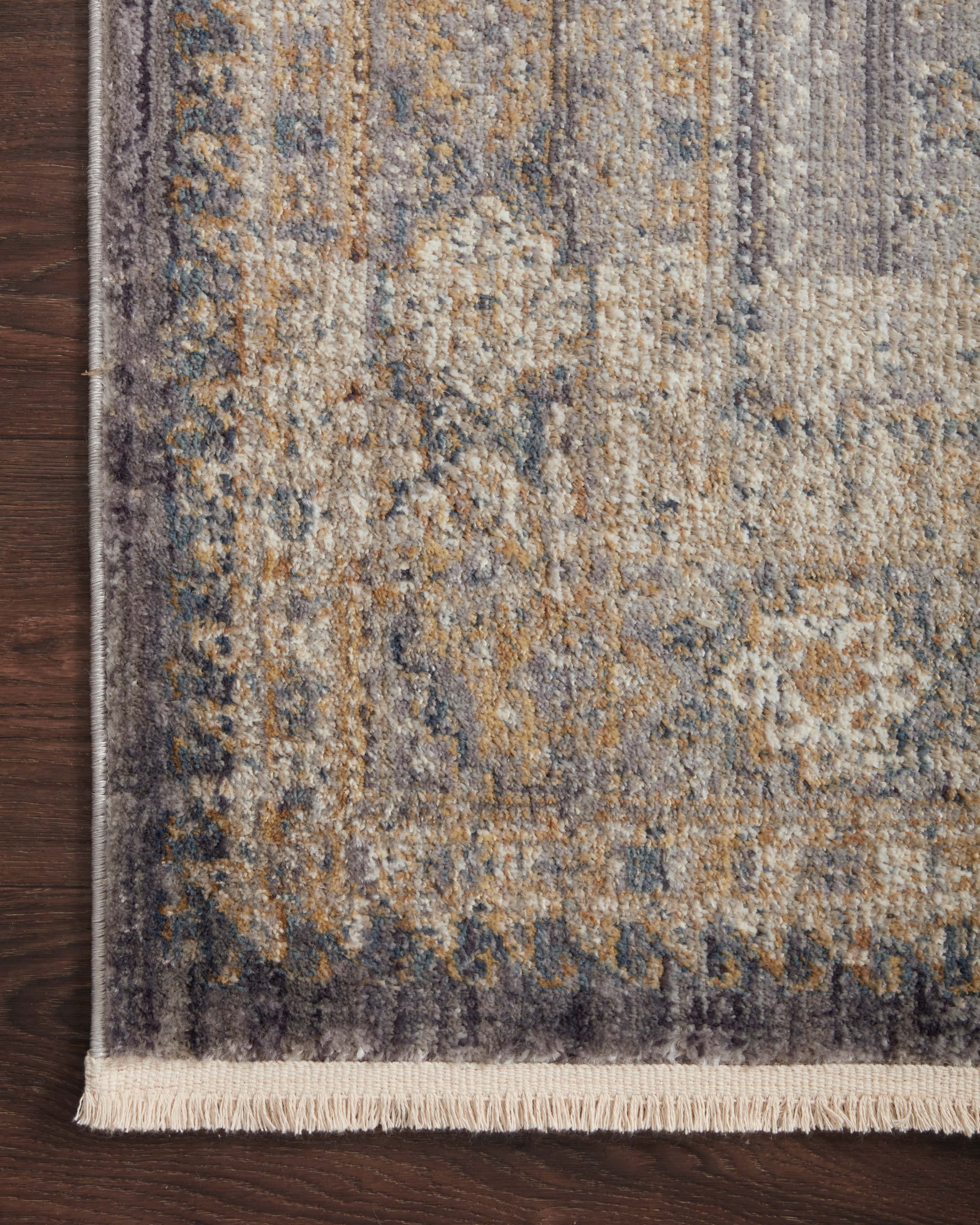 Magnolia Home By Joanna Gaines x Loloi Janey Slate / Gold Rug RUGS - synthetic Loloi
