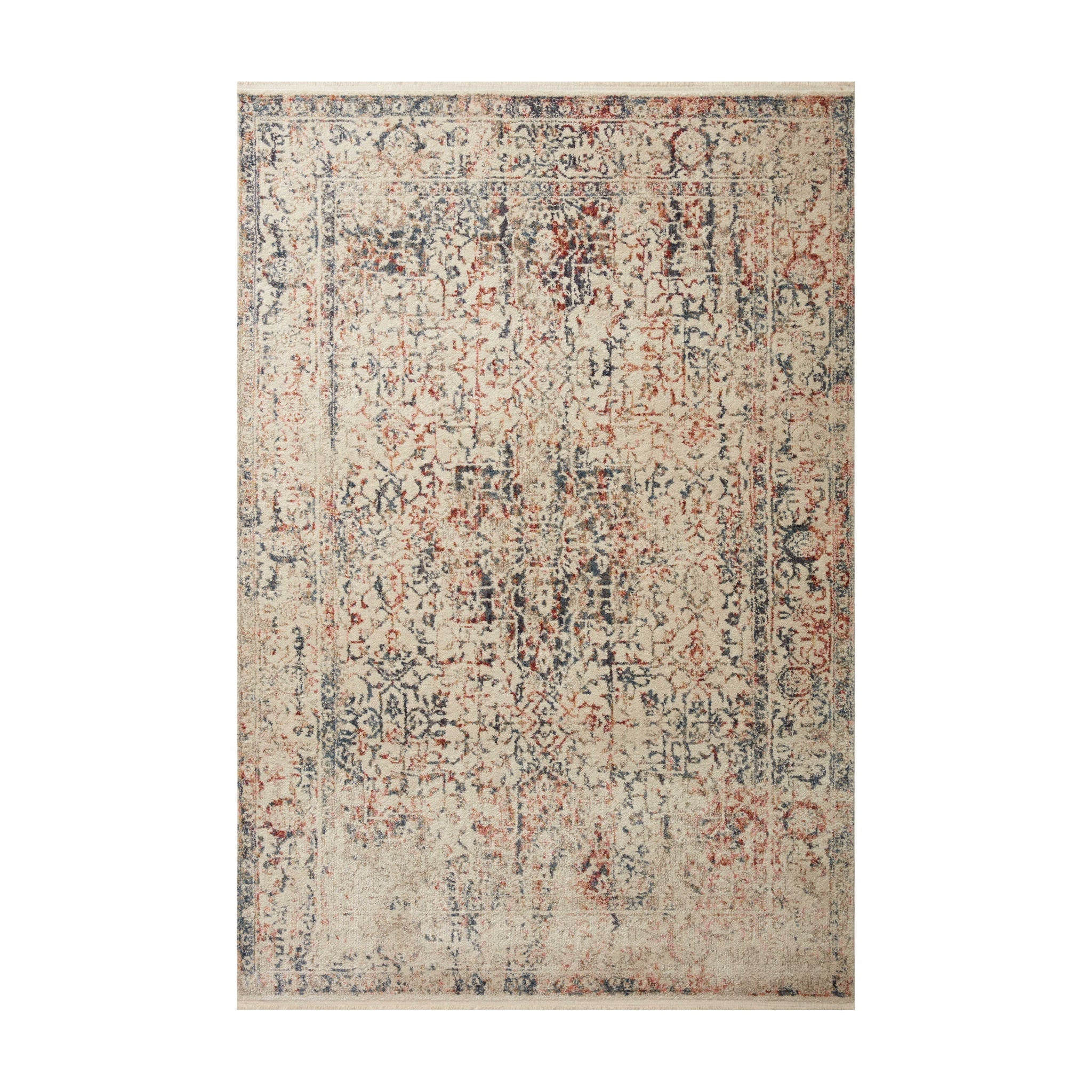 Magnolia Home By Joanna Gaines x Loloi Janey Ivory / Multi Rug RUGS - synthetic Loloi 18" x 18"