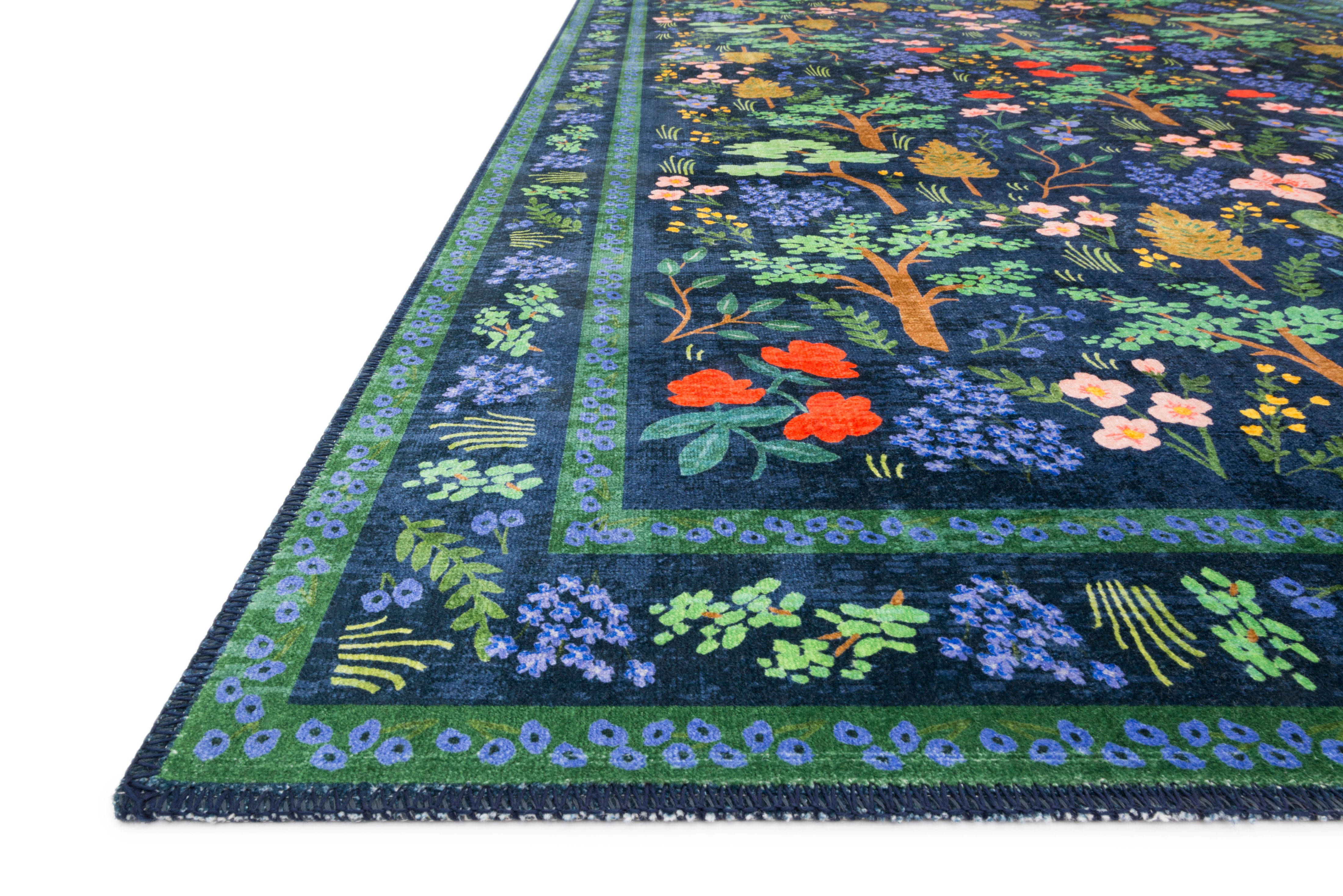 Rifle Paper Co. x Loloi Jardin Navy Rug RUGS - synthetic Loloi