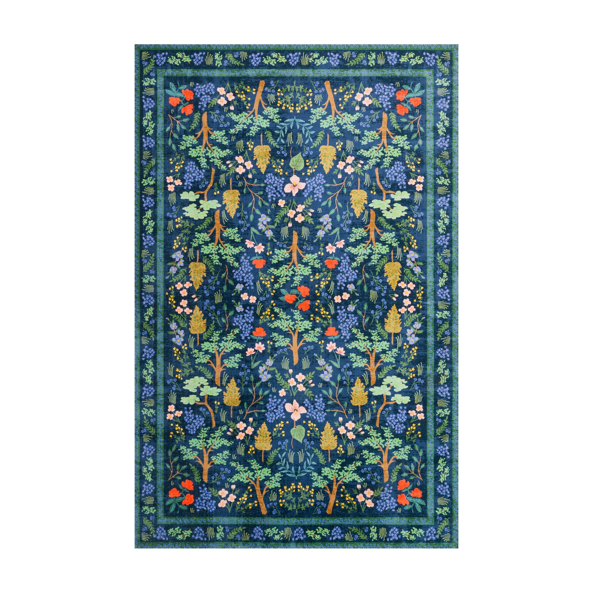 Rifle Paper Co. x Loloi Jardin Navy Rug RUGS - synthetic Loloi 18" x 18"