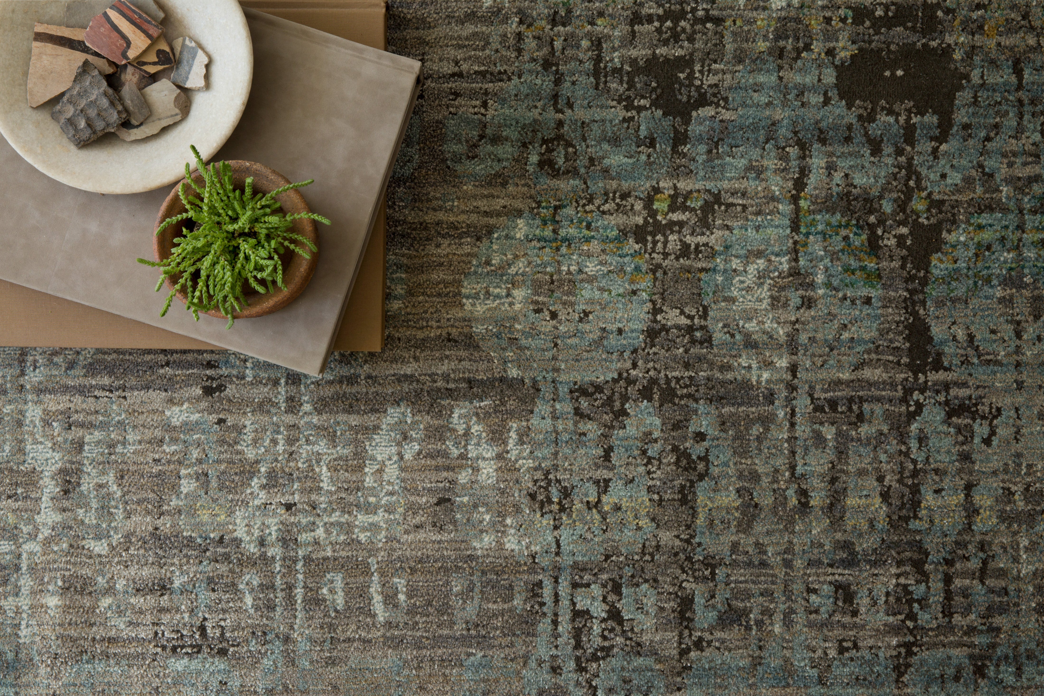 Loloi Javari Steel / Lagoon Rug RUGS - synthetic Loloi