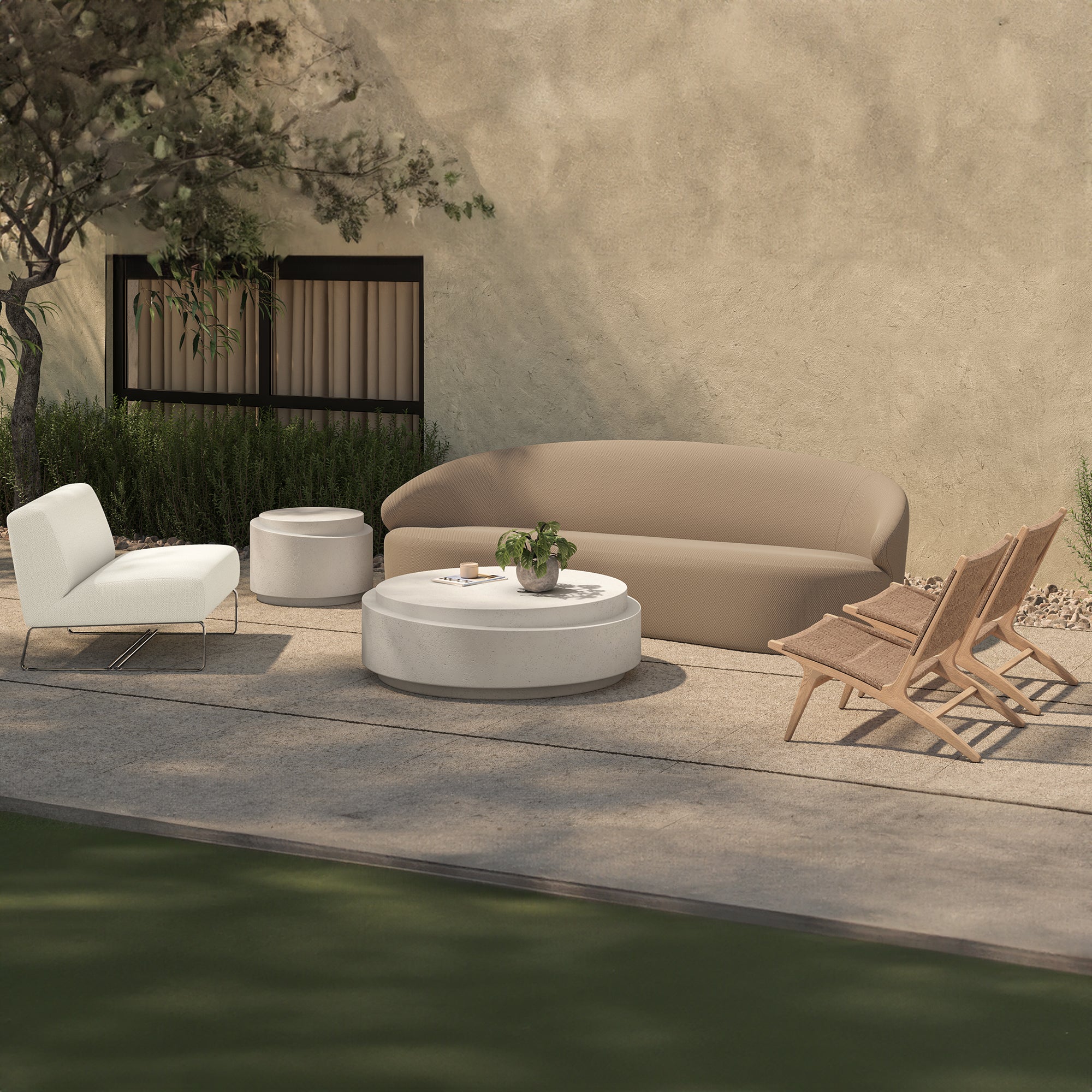 Cosmo Outdoor Coffee Table FURNITURE - outdoor coffee table Moe's Furniture