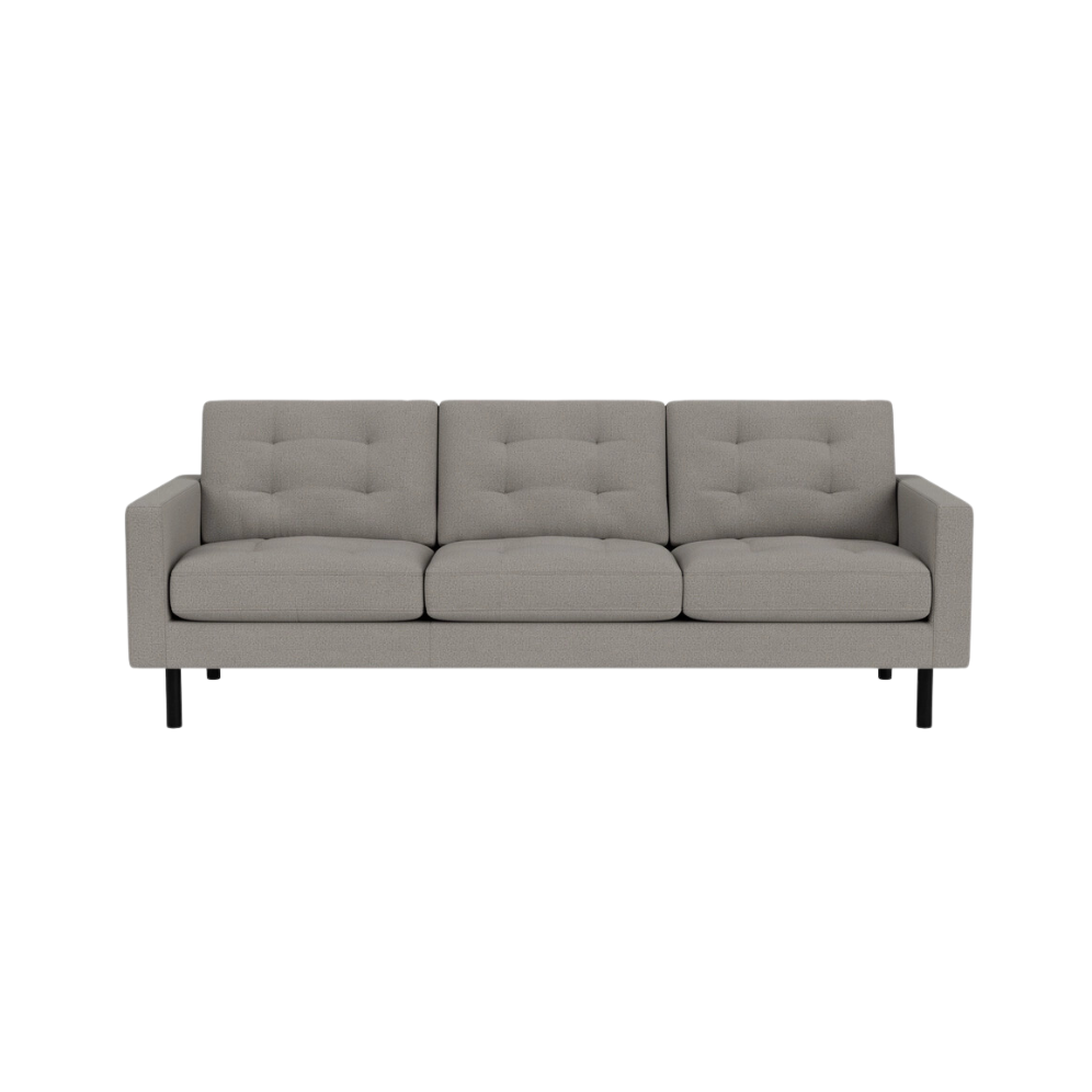 EQ3 Panama Grey Joan 87" Sofa - Rug & Weave