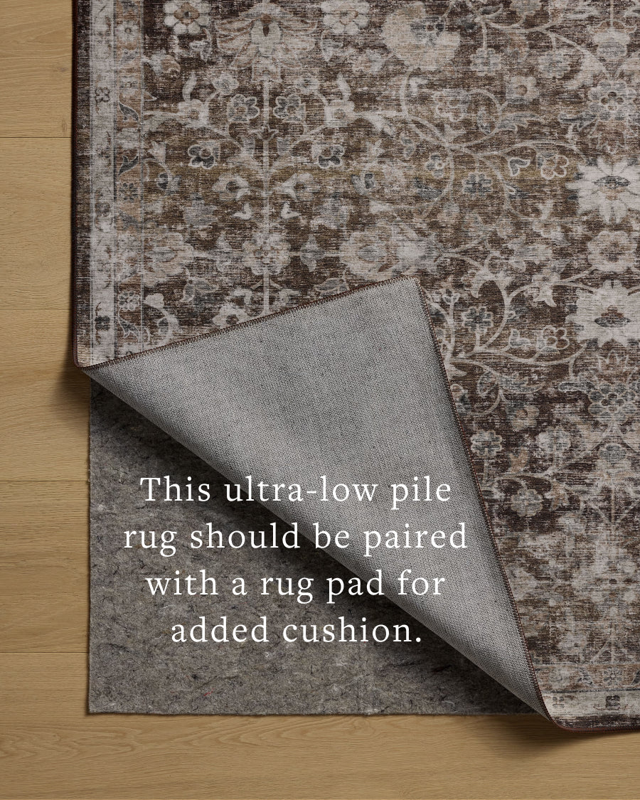 Amber Lewis x Loloi Josie Earth / Natural Machine Washable Rug RUGS - synthetic Loloi