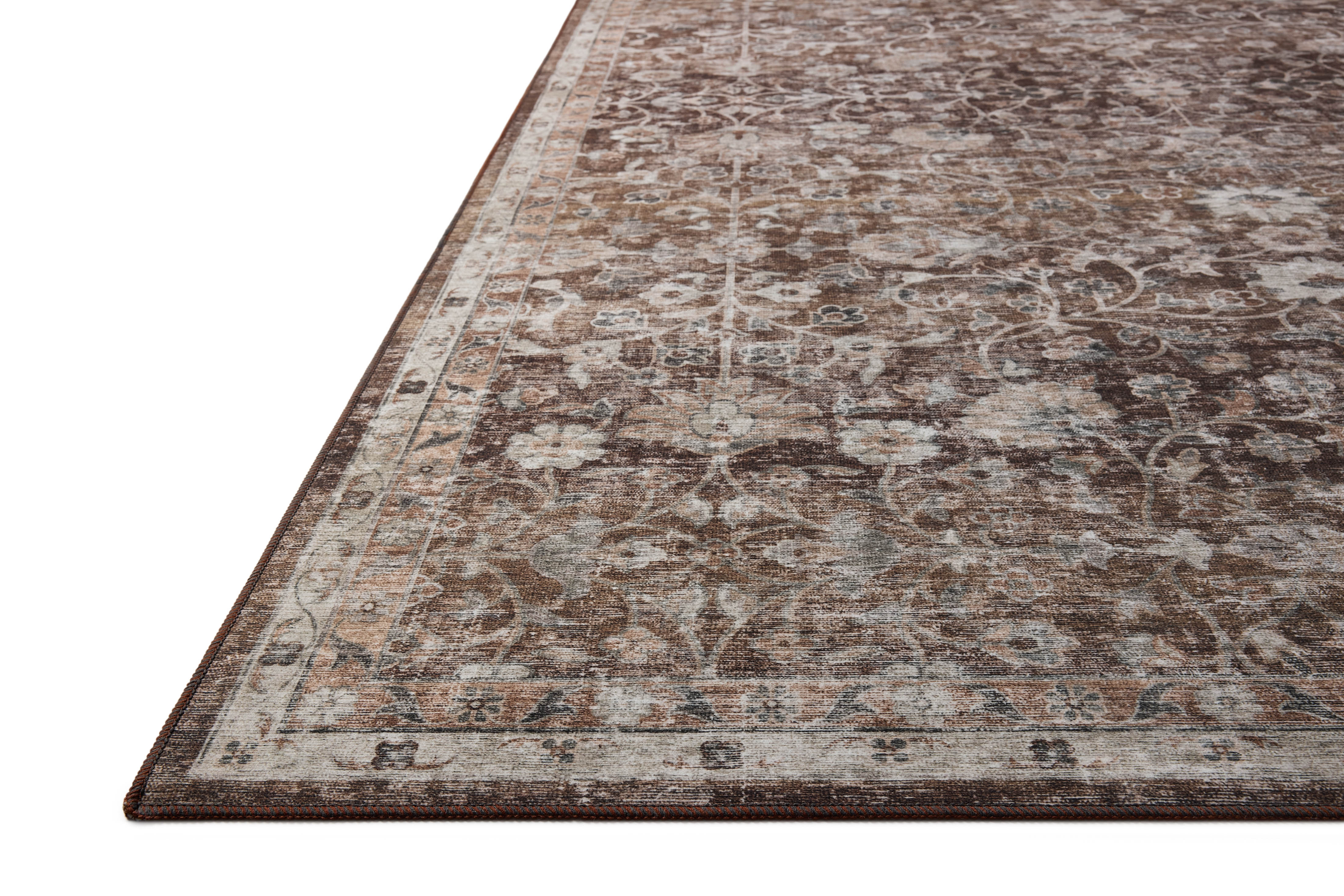 Amber Lewis x Loloi Josie Earth / Natural Machine Washable Rug RUGS - synthetic Loloi
