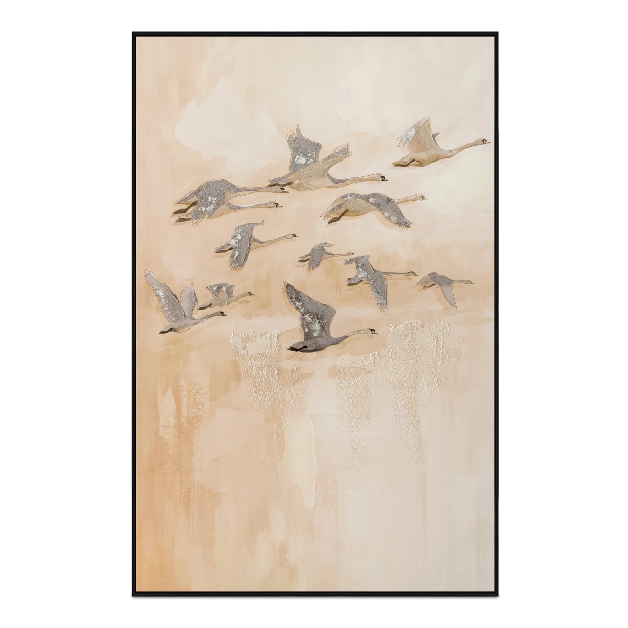 "Deco Flight" Framed Canvas ARTWORK - painting Moe's Furniture