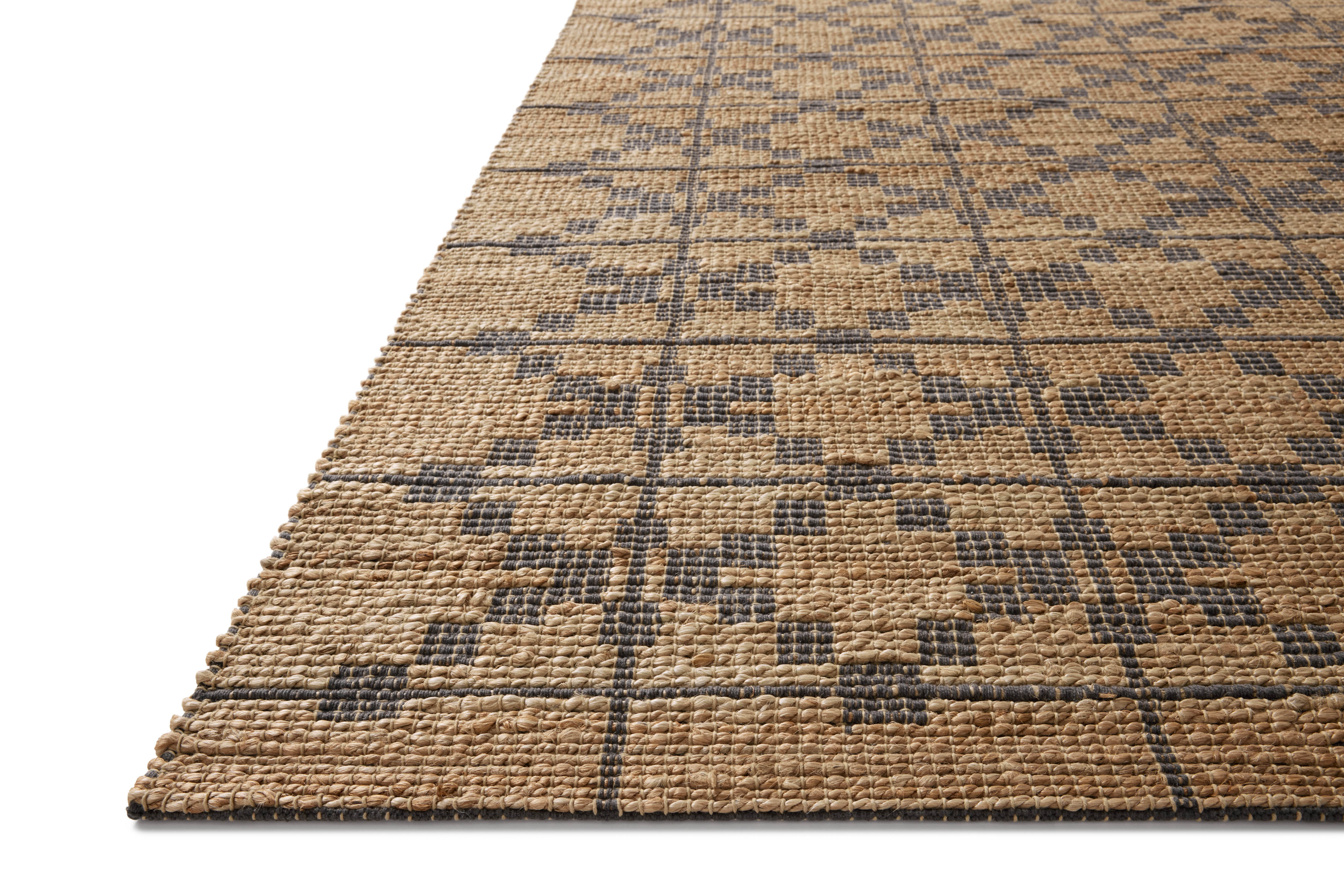 Chris Loves Julia x Loloi Judy Natural / Graphite Rug 0-RUGS - jute Loloi