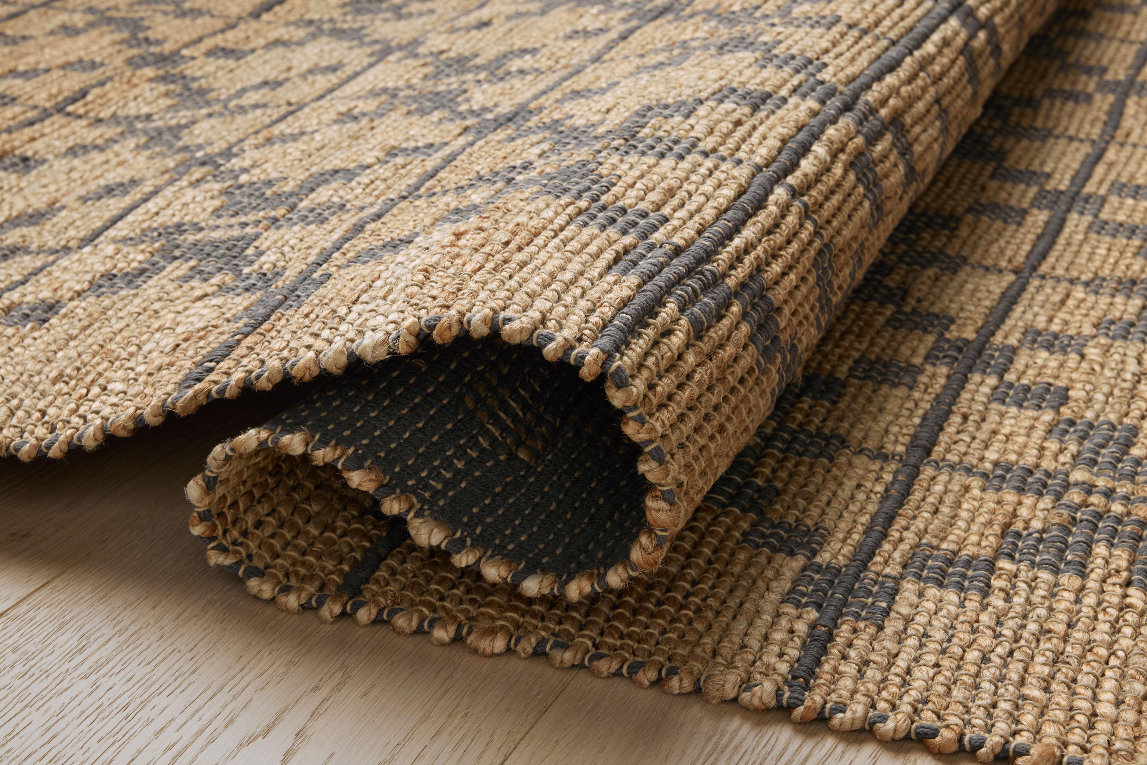 Chris Loves Julia x Loloi Judy Natural / Graphite Rug 0-RUGS - jute Loloi