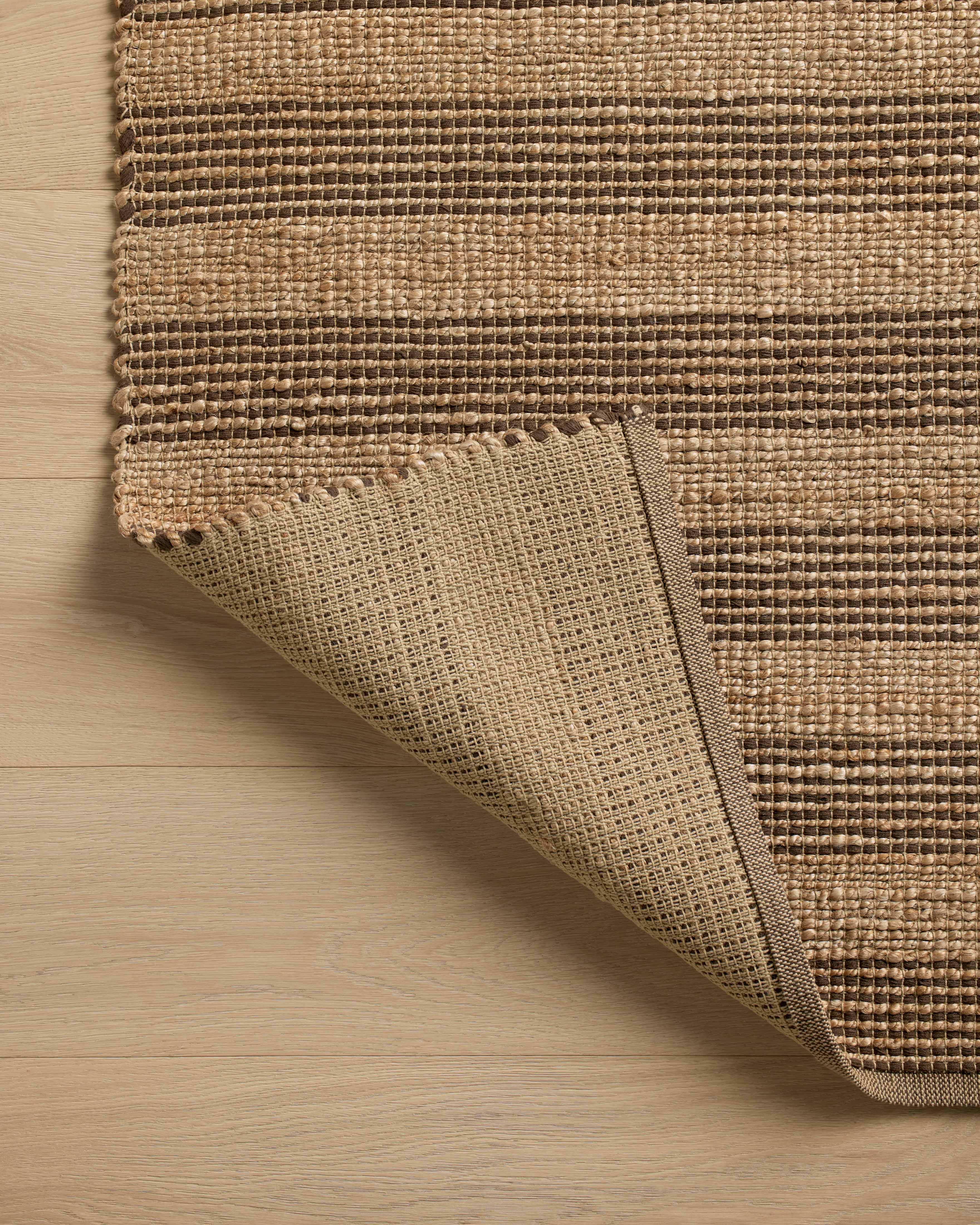 Chris Loves Julia x Loloi Judy Natural / Chocolate Rug 0-RUGS - jute Loloi