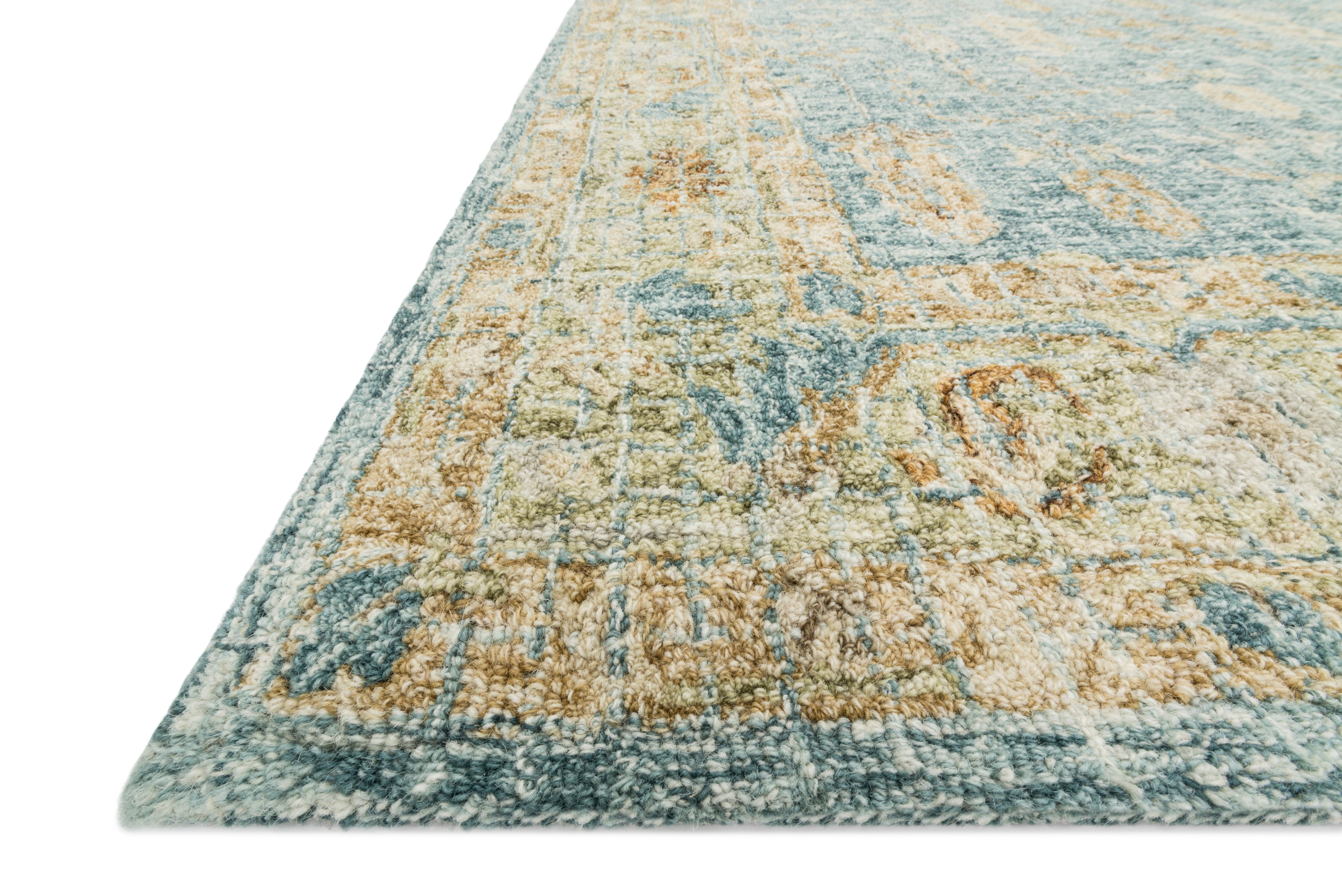 Loloi Julian Blue / Gold Rug RUGS - wool Loloi