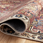 Chris Loves Julia x Loloi Jules Merlot / Multi Rug RUGS - synthetic Loloi