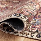 Chris Loves Julia x Loloi Jules Merlot / Multi Rug RUGS - synthetic Loloi