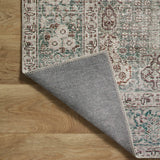 Chris Loves Julia x Loloi Jules Emerald / Antique Ivory Rug 0-patterned Loloi