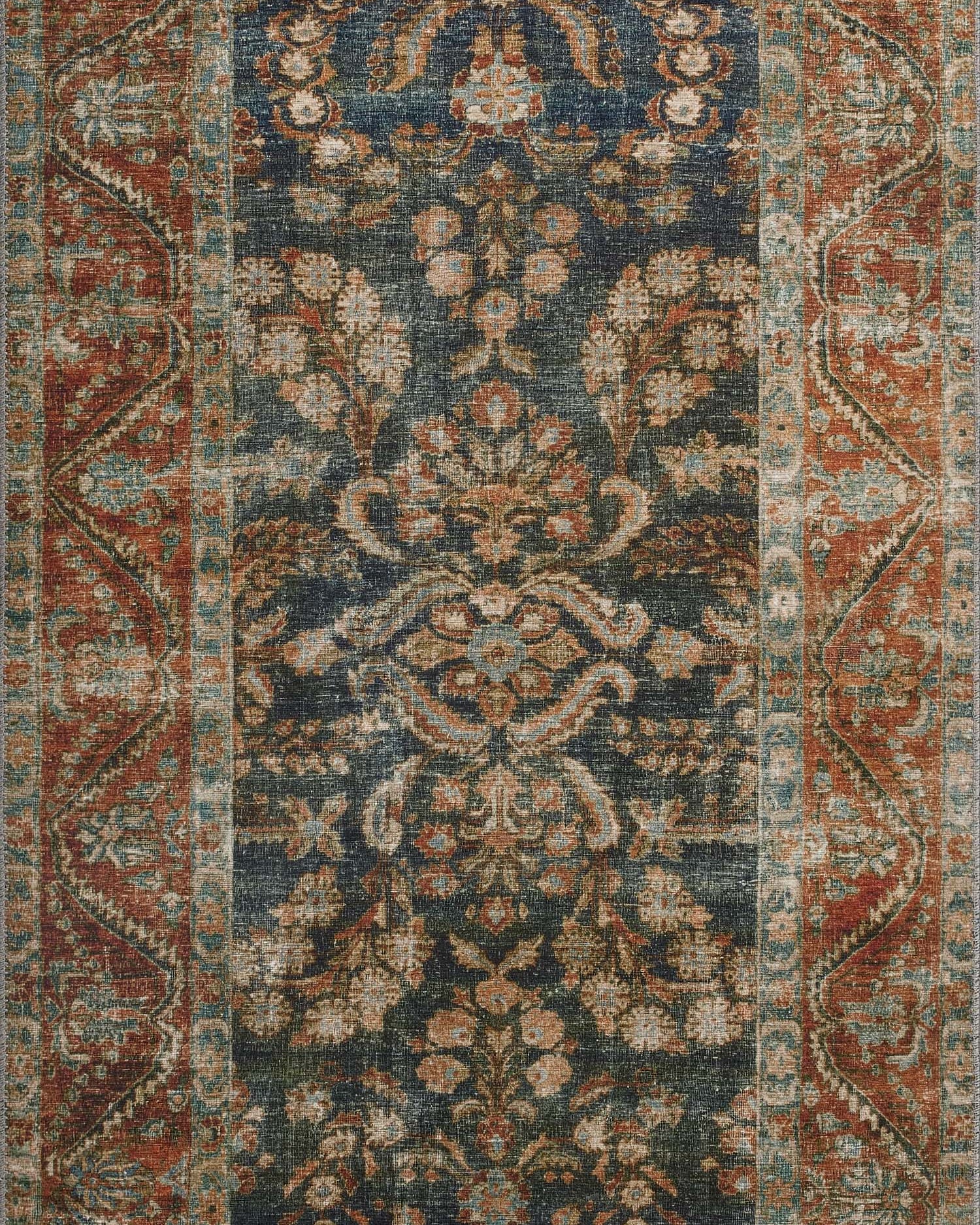 IN STORE - Loloi Jules Ocean / Spice Rug IN STORE - Rugs Loloi