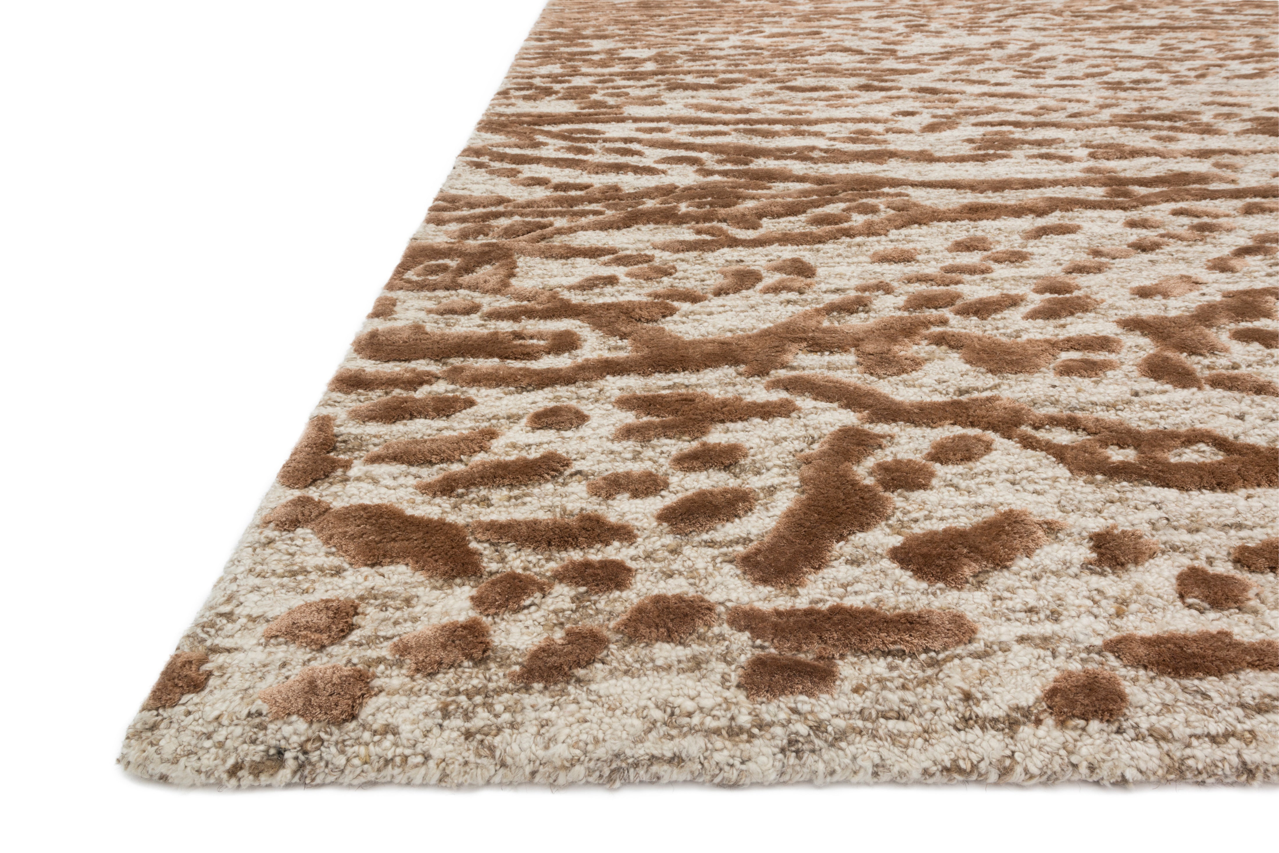 Loloi Juneau Oatmeal / Terracotta Rug RUGS - wool Loloi