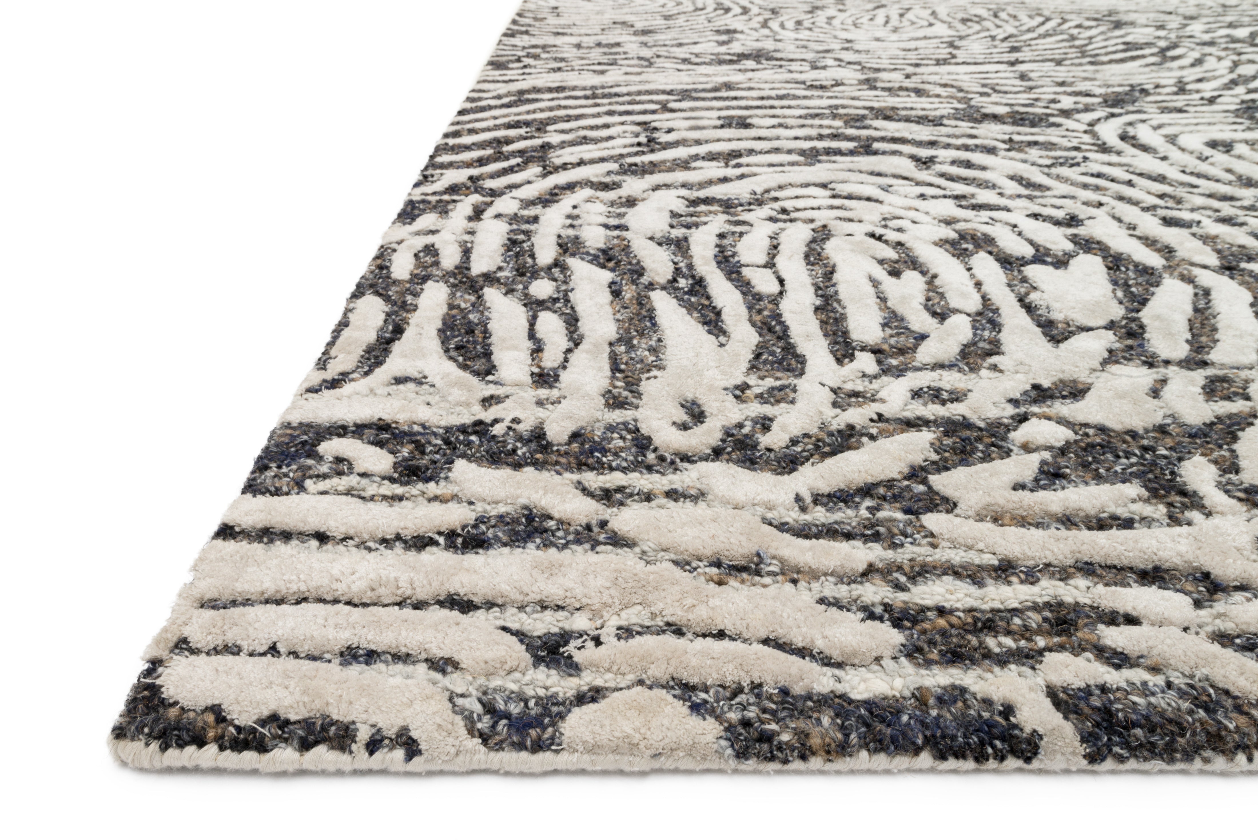 Loloi Juneau Charcoal / Silver Rug RUGS - wool Loloi