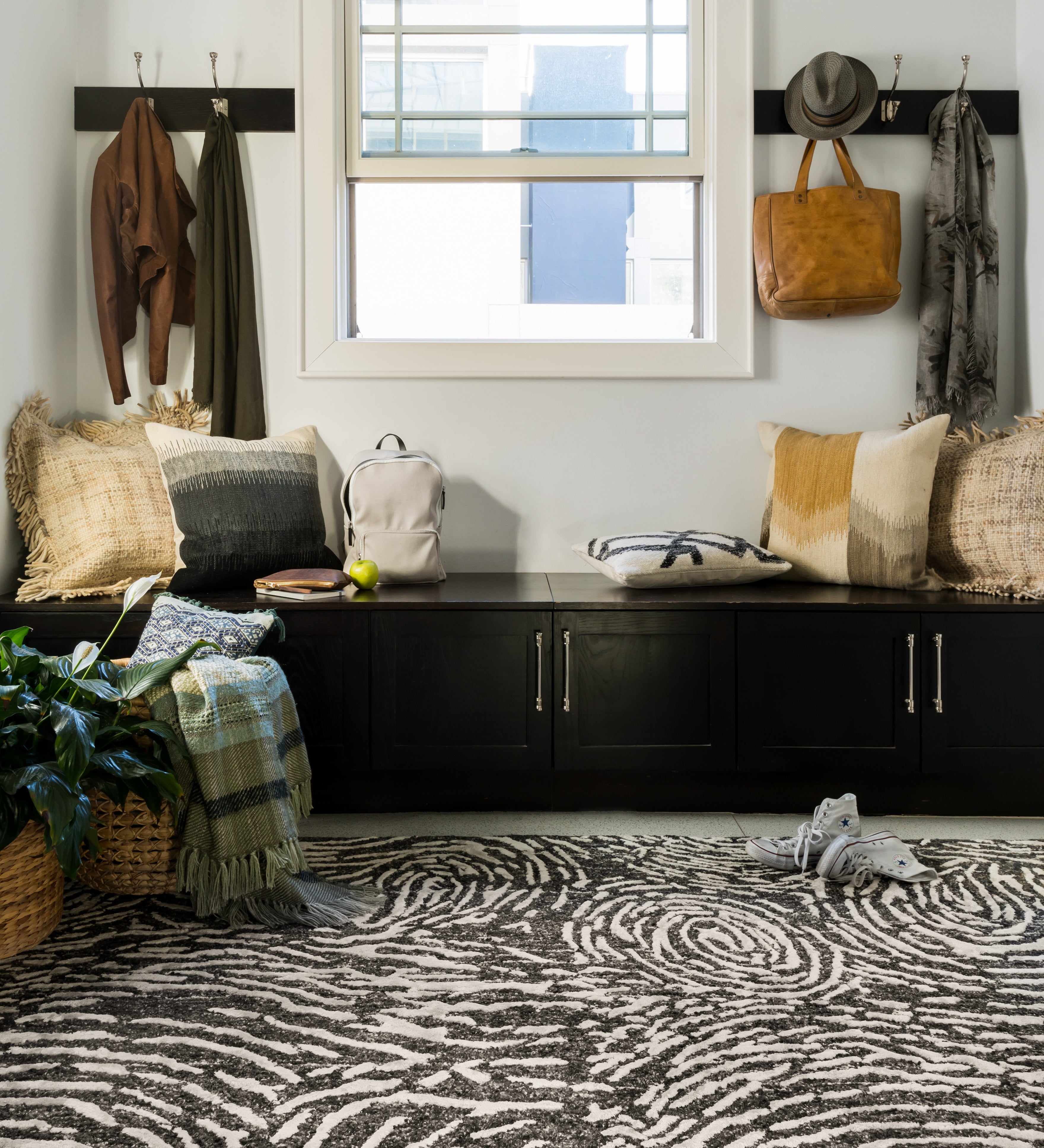 Loloi Juneau Charcoal / Silver Rug RUGS - wool Loloi
