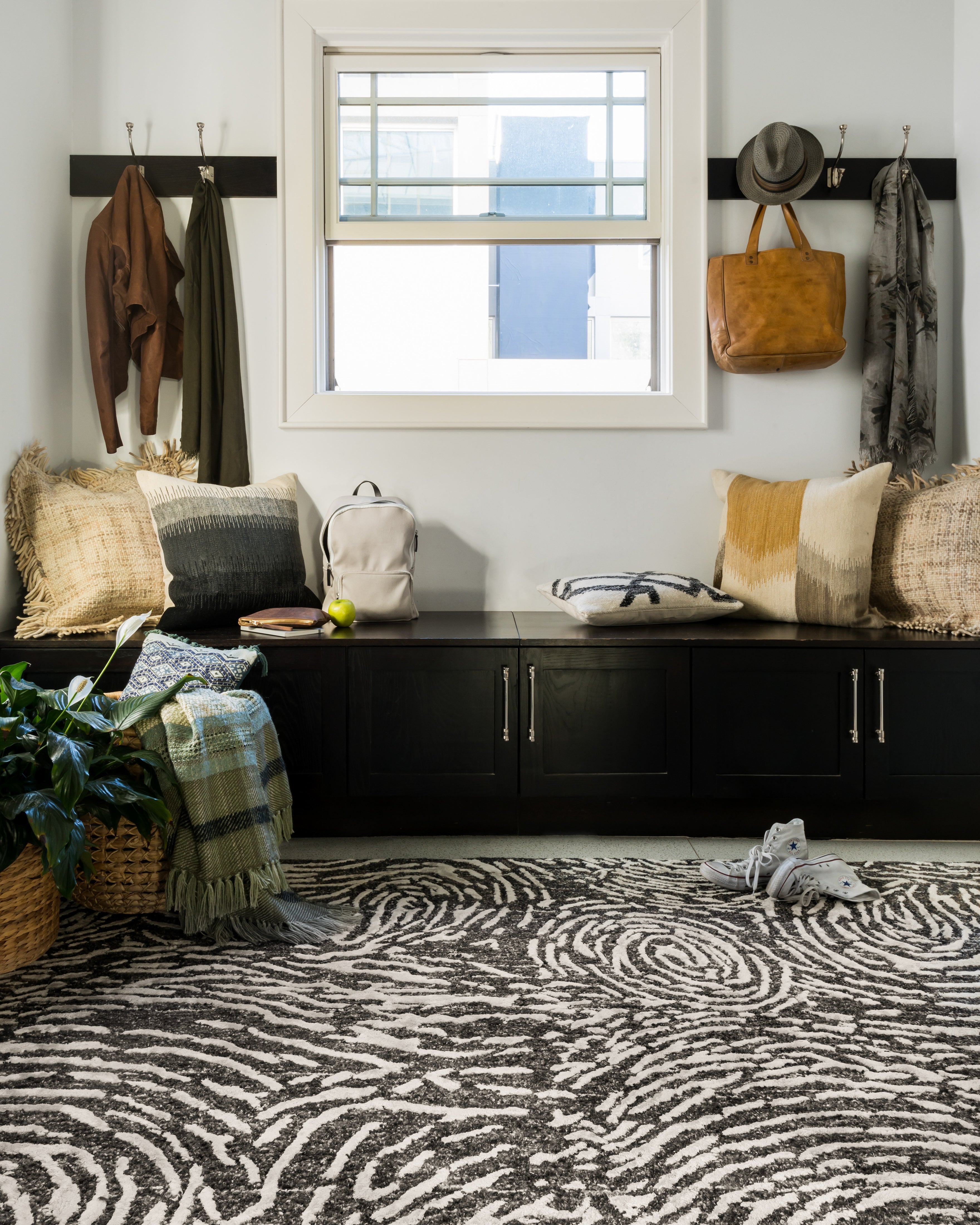 Loloi Juneau Charcoal / Silver Rug RUGS - wool Loloi