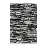 Loloi Juneau Ivory / Black Rug RUGS - wool Loloi 18" x 18"