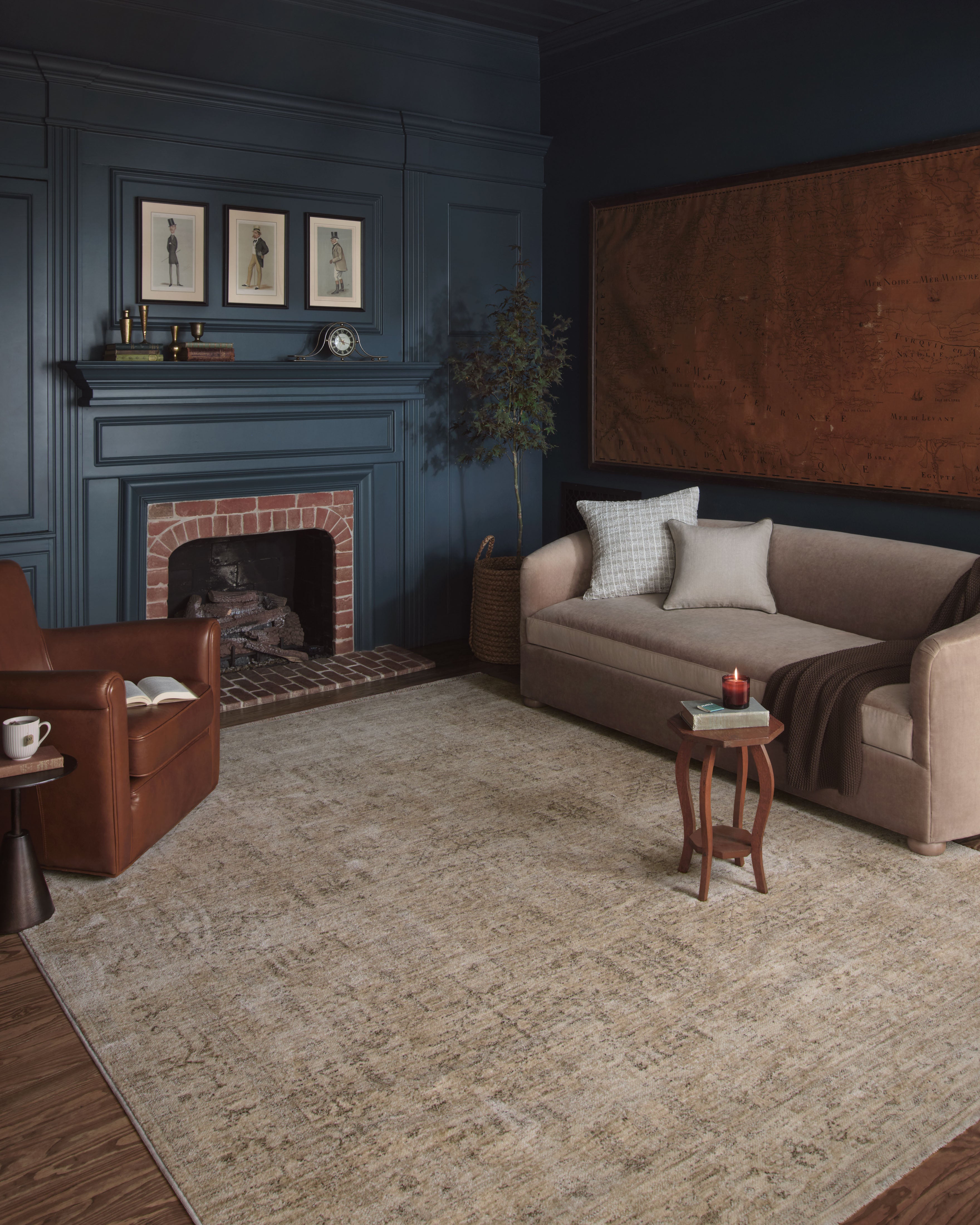 Joanna Gaines x Loloi Junie Oatmeal / Smoke Rug RUGS - synthetic Loloi