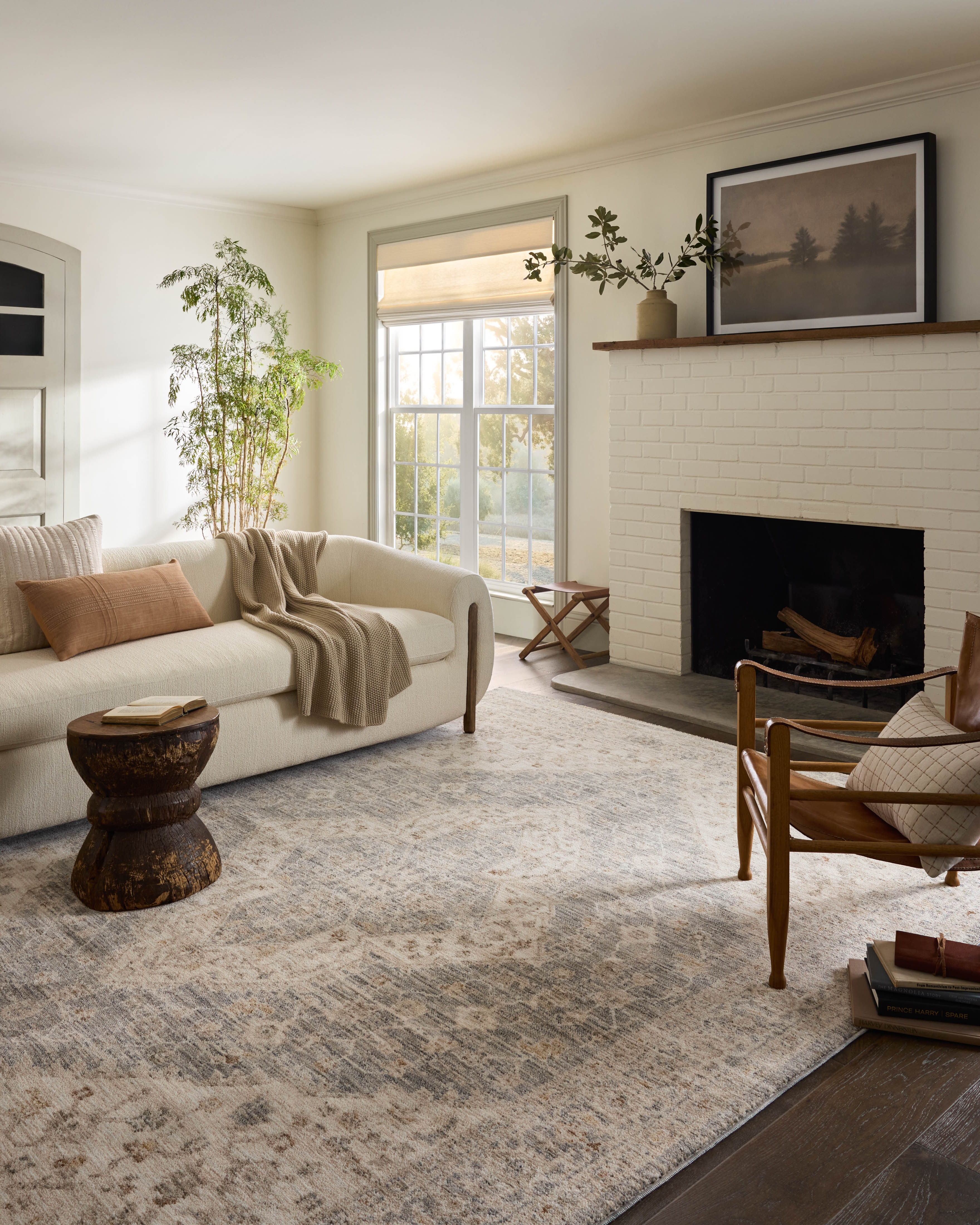 Joanna Gaines x Loloi Junie Denim / Natural Rug RUGS - synthetic Loloi