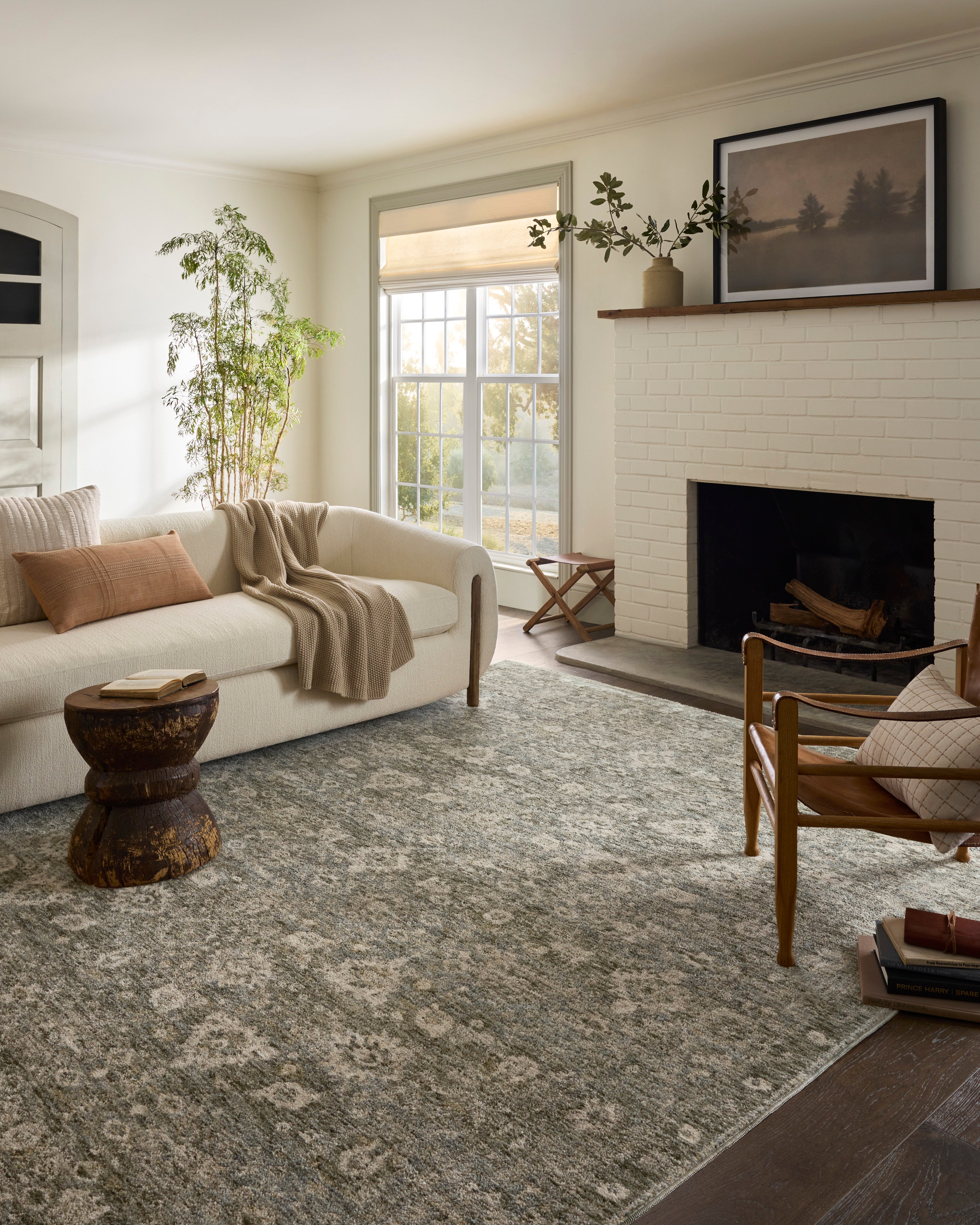 Magnolia Home by Joanna Gaines x Loloi Junie Lagoon / Natural Rug – view 11